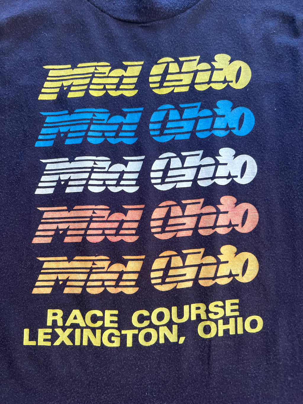 1980s Mid Ohio Racing Course Shirt Large