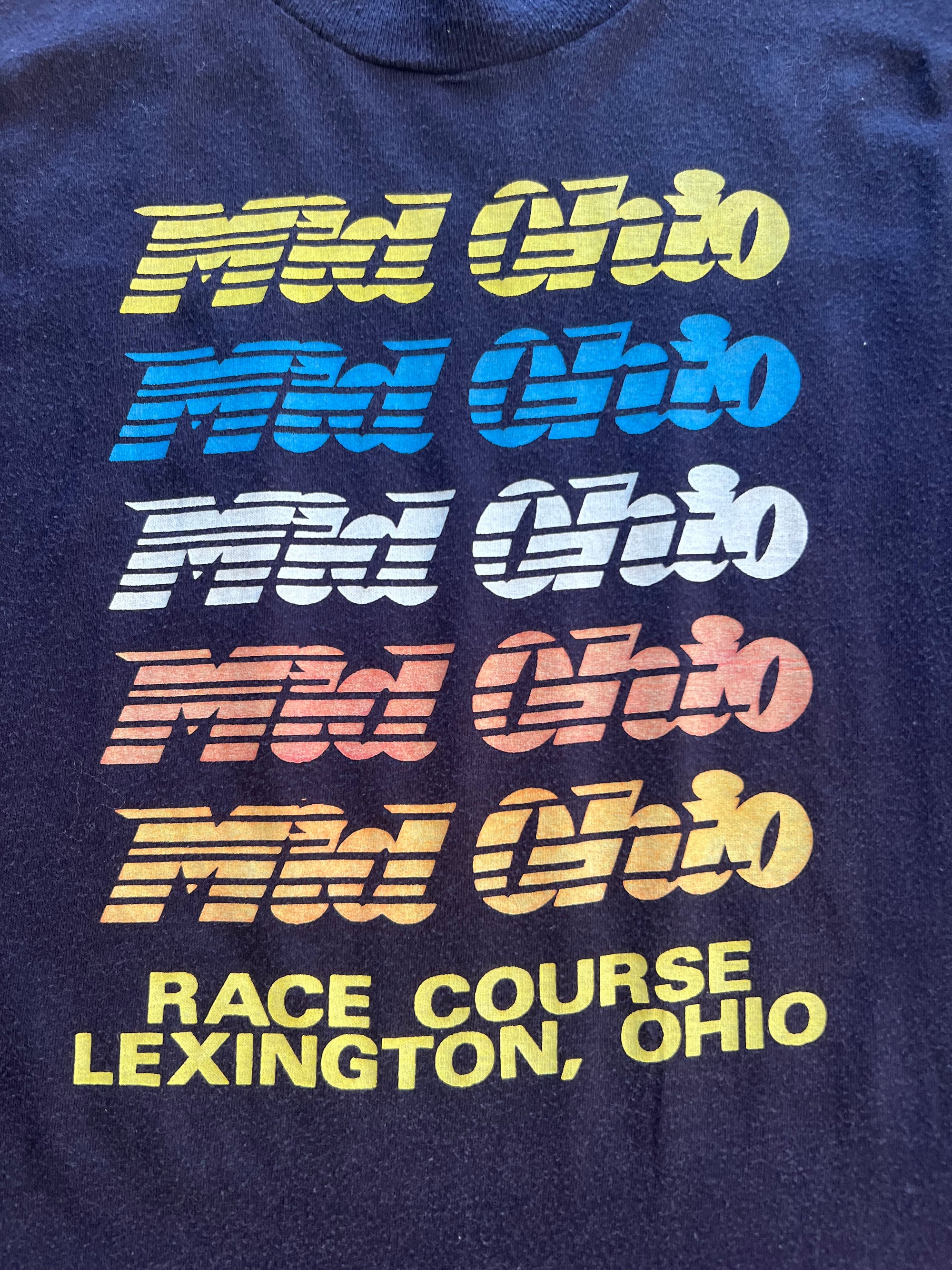 1980s Mid Ohio Racing Course Shirt Large