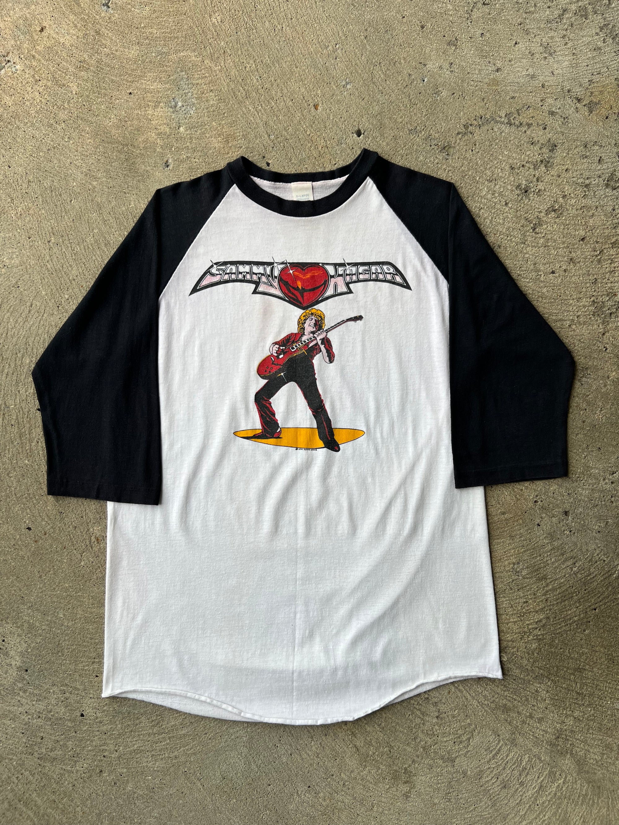 1979 Sammy Hagar Raglan Shirt Large
