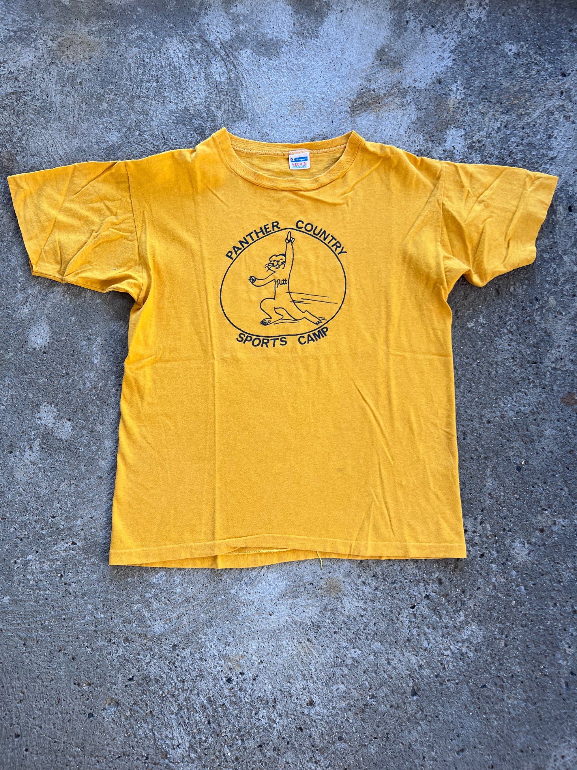 1970s Champion Pitt Panther Country Shirt Medium