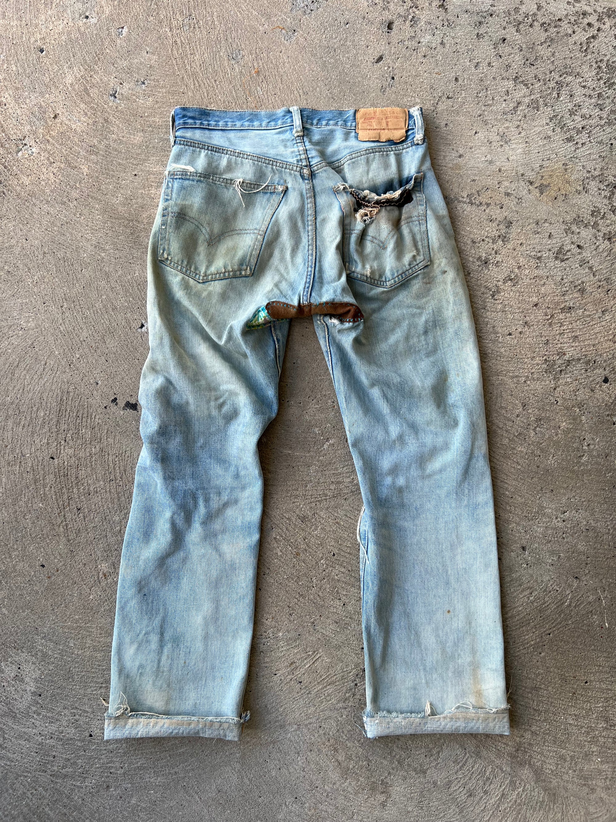 1960s Levi’s Selvedge Patchwork Pants