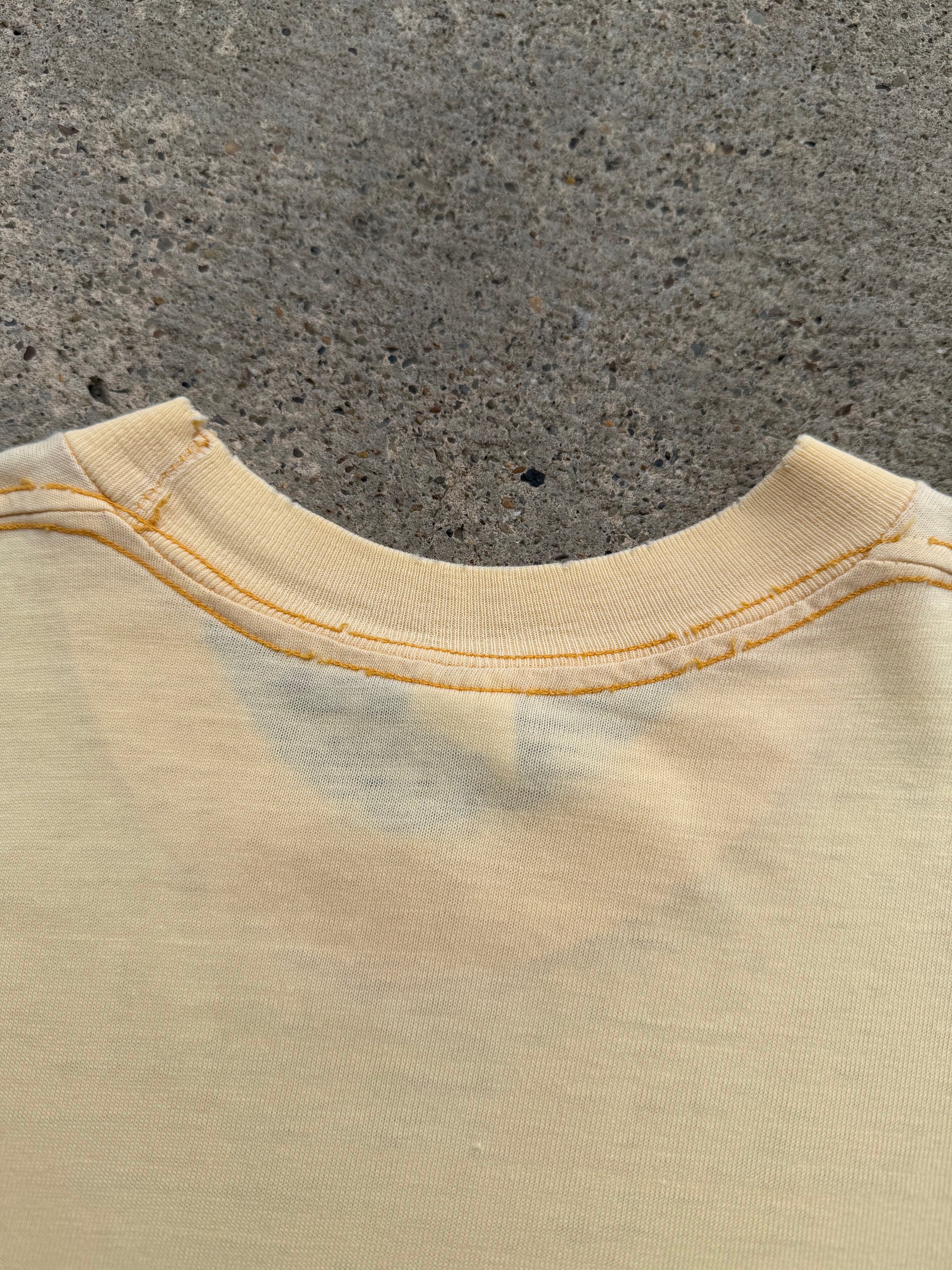 1960s 70s Yellow Pocket Shirt