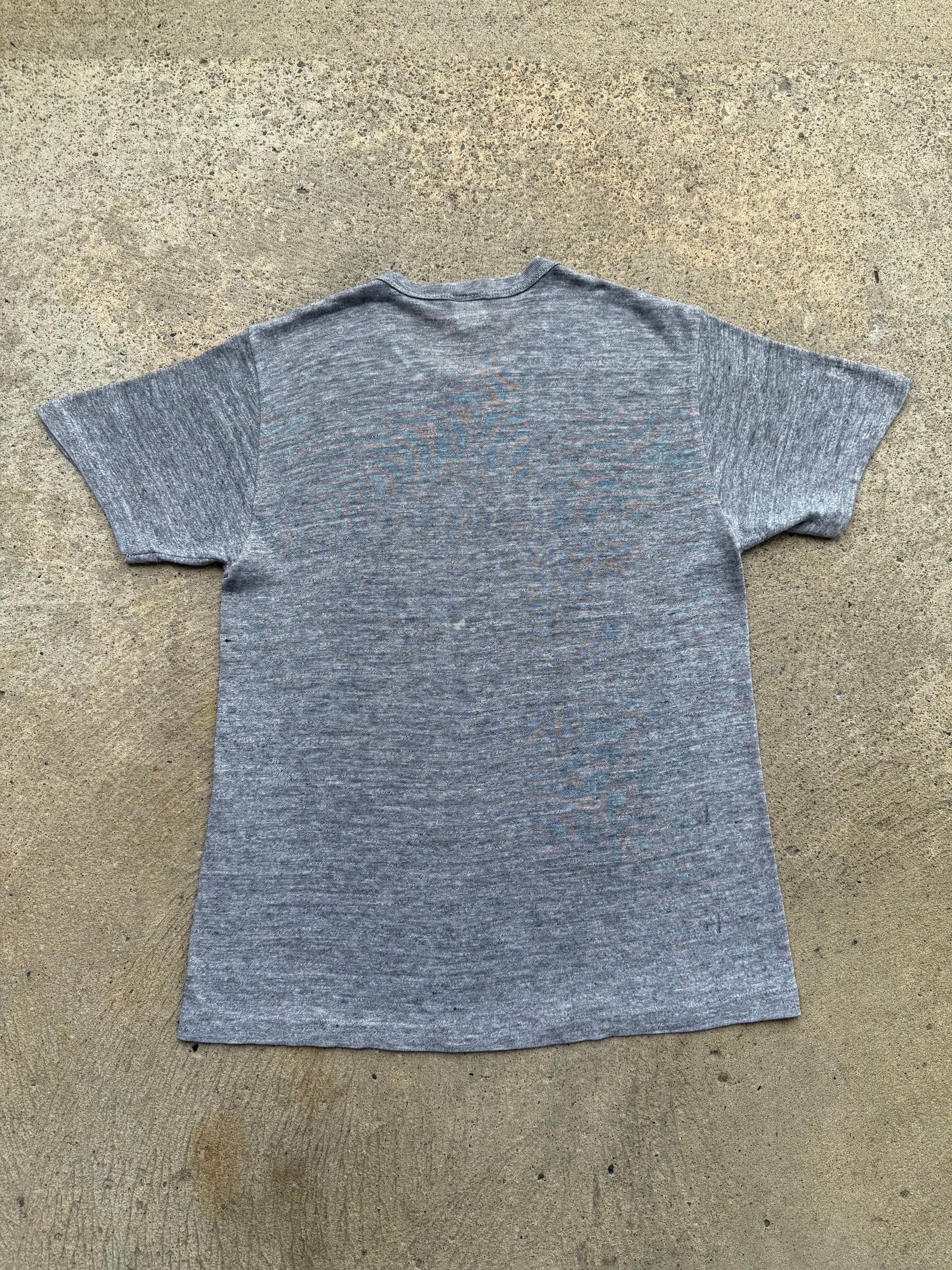 1980s Tri Blend Sportswear Shirt Gray Medium