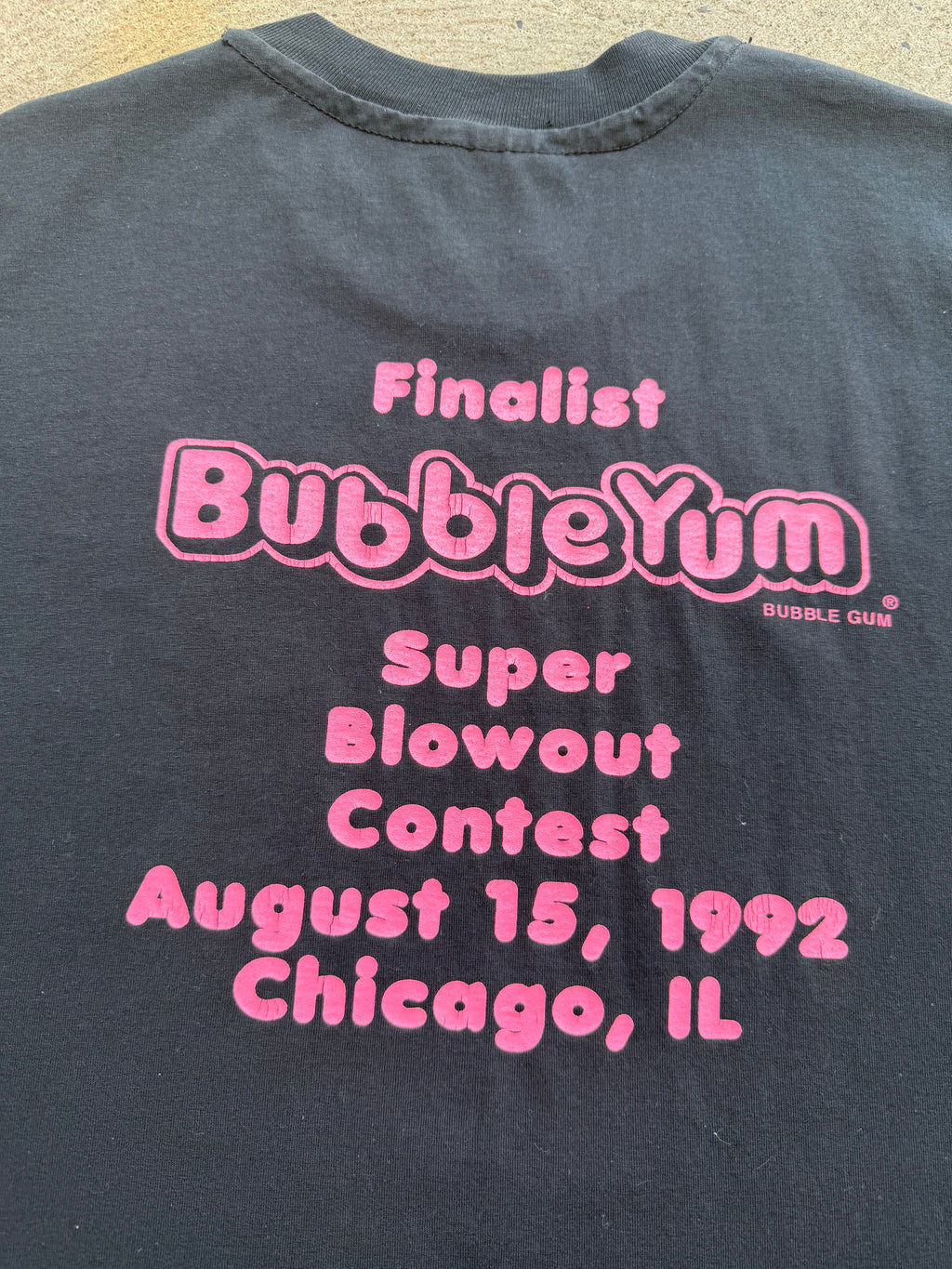 1992 BubbleYum Blow Out Contest Shirt Large