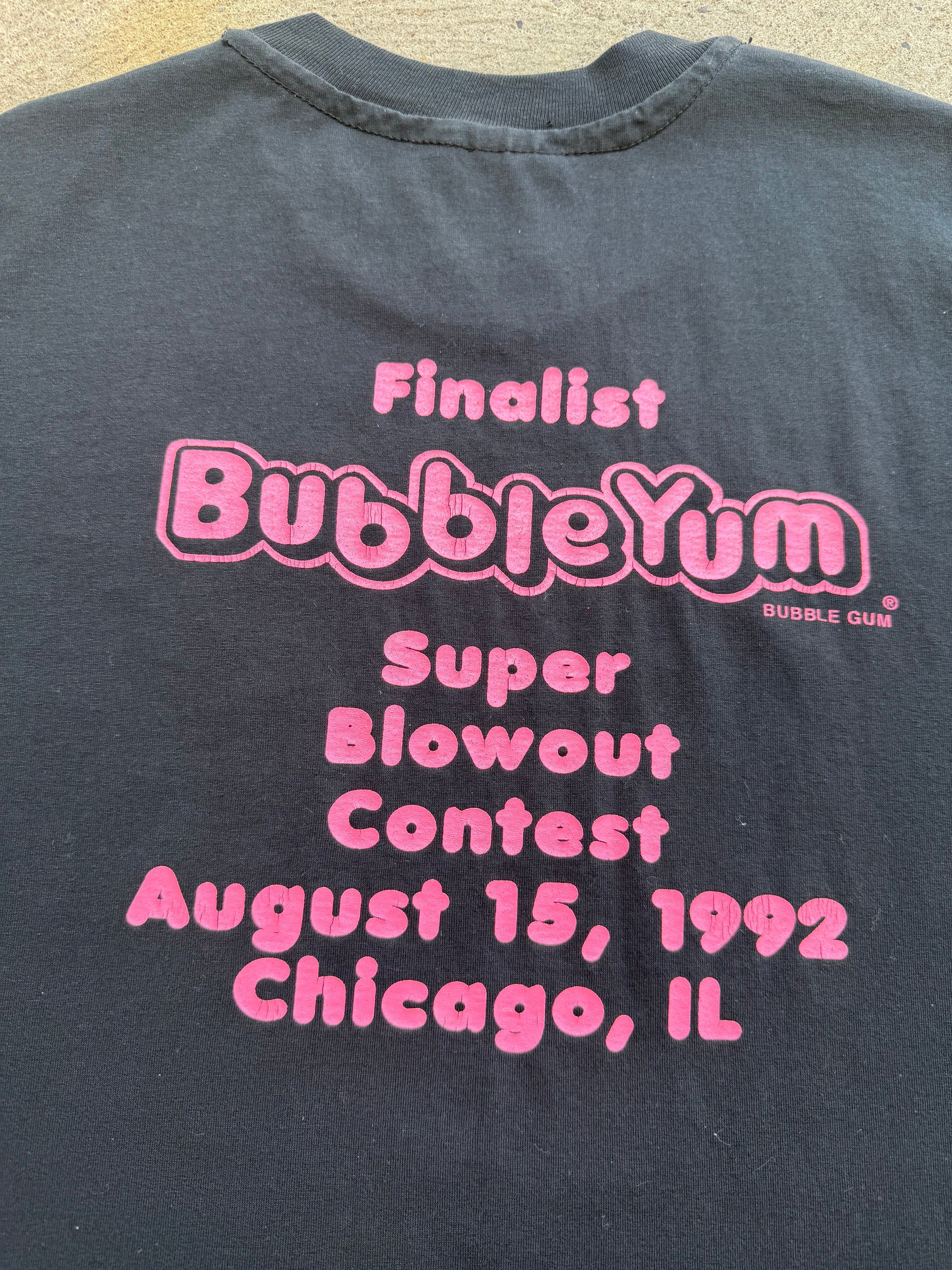 1992 BubbleYum Blow Out Contest Shirt Large