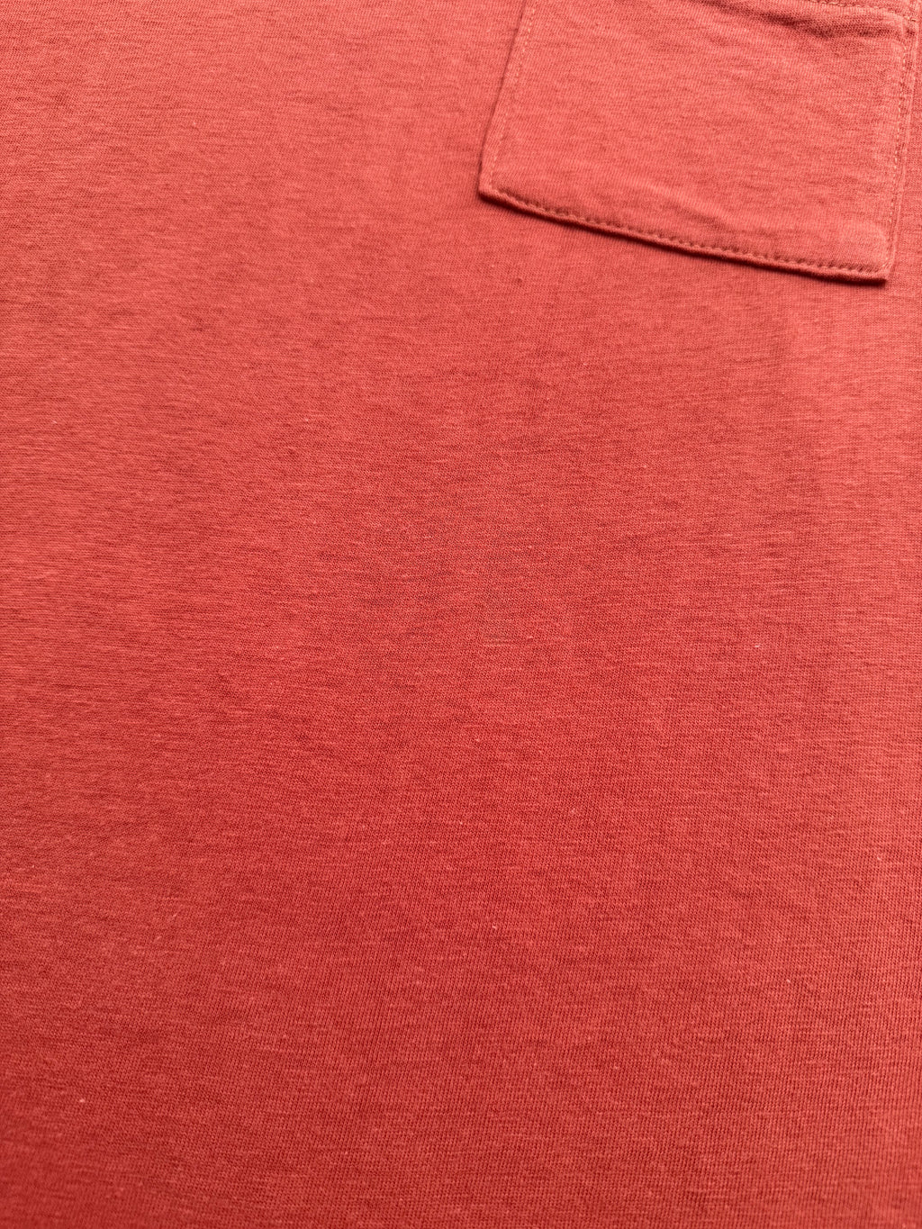 1950s Fruit Of The Loom Burnt Orange Pocket Tee Medium