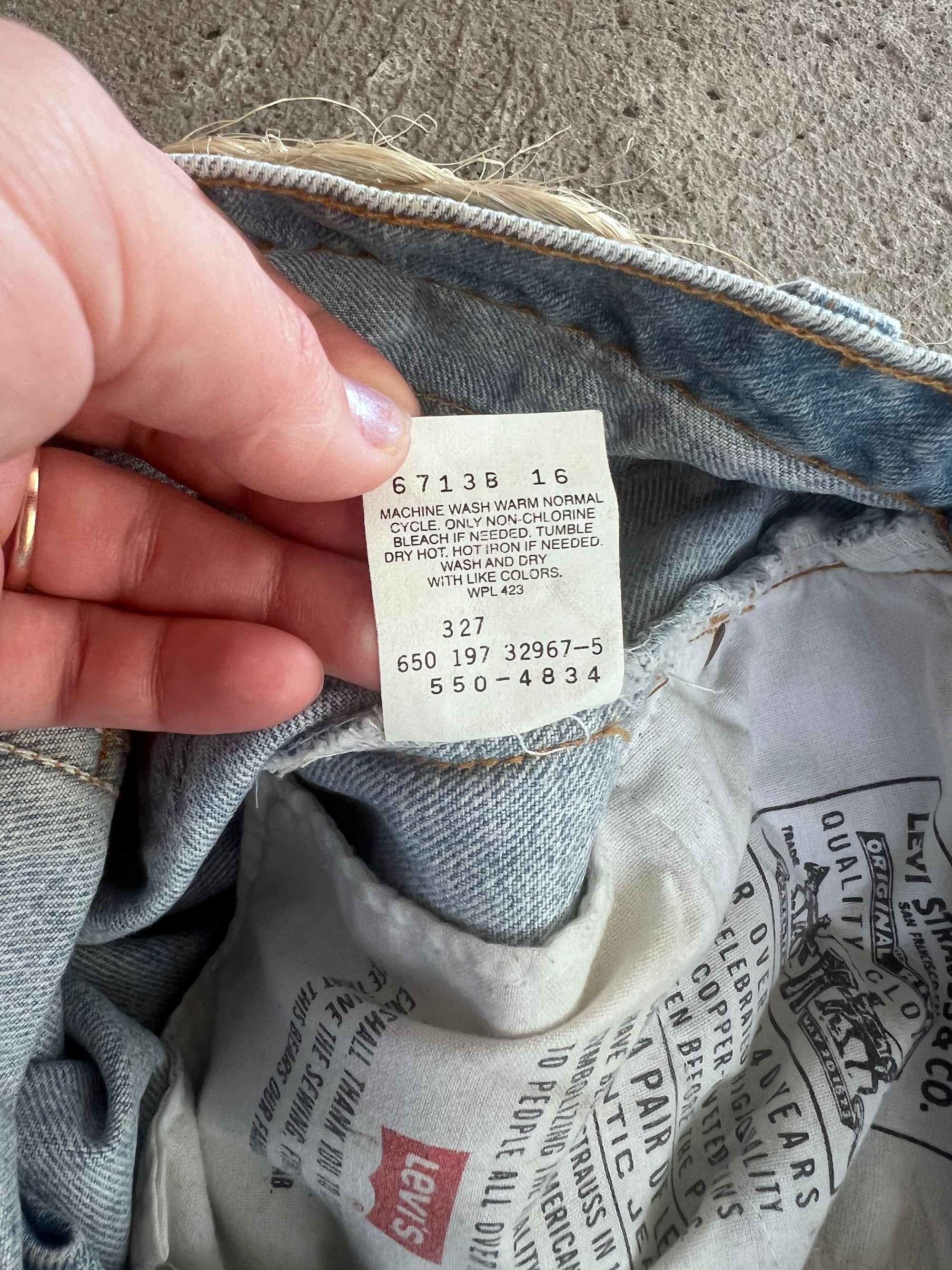 Levi 550 Red Tab Hand Painted