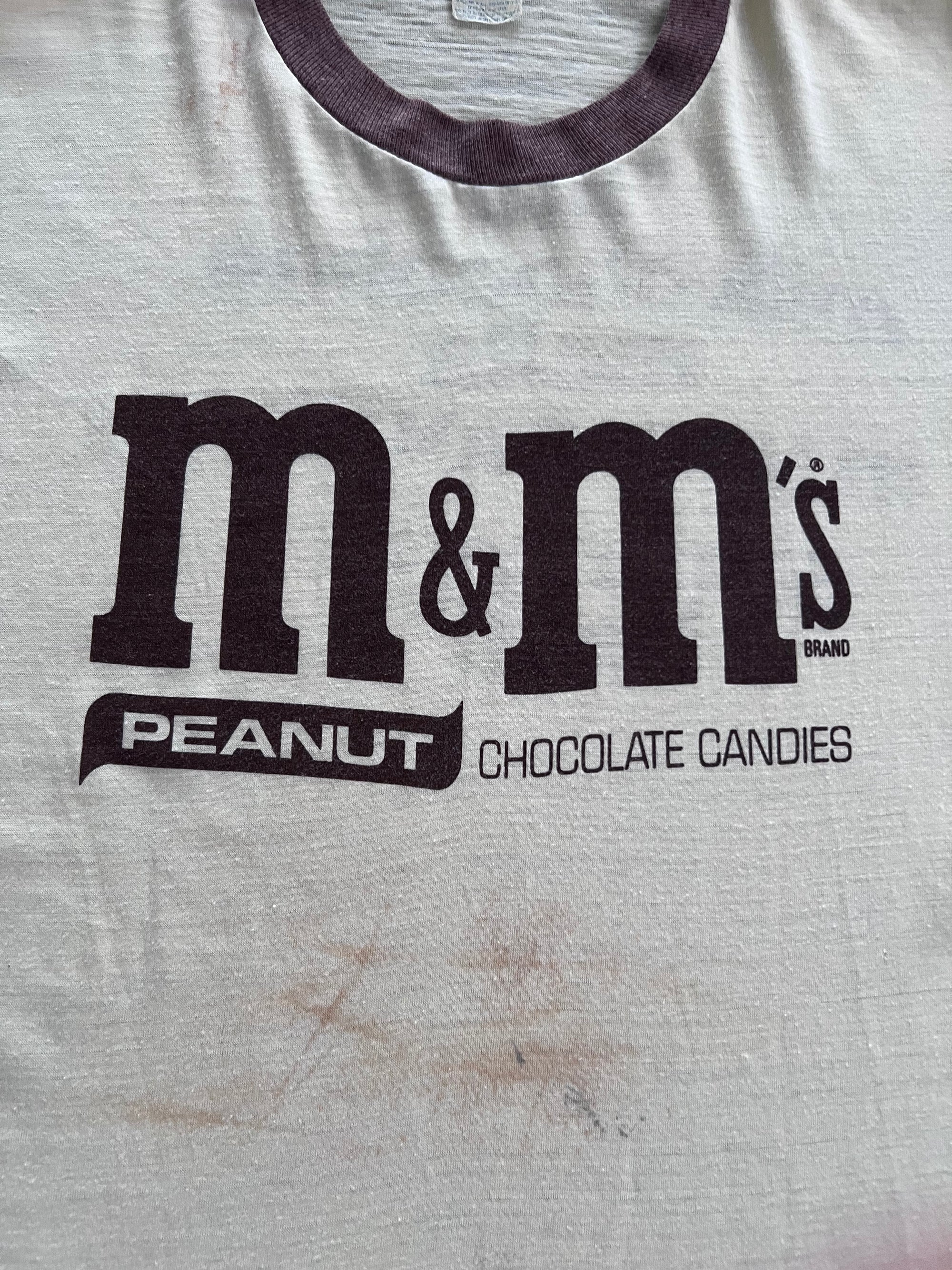 1970s M&M Ringer Shirt Large