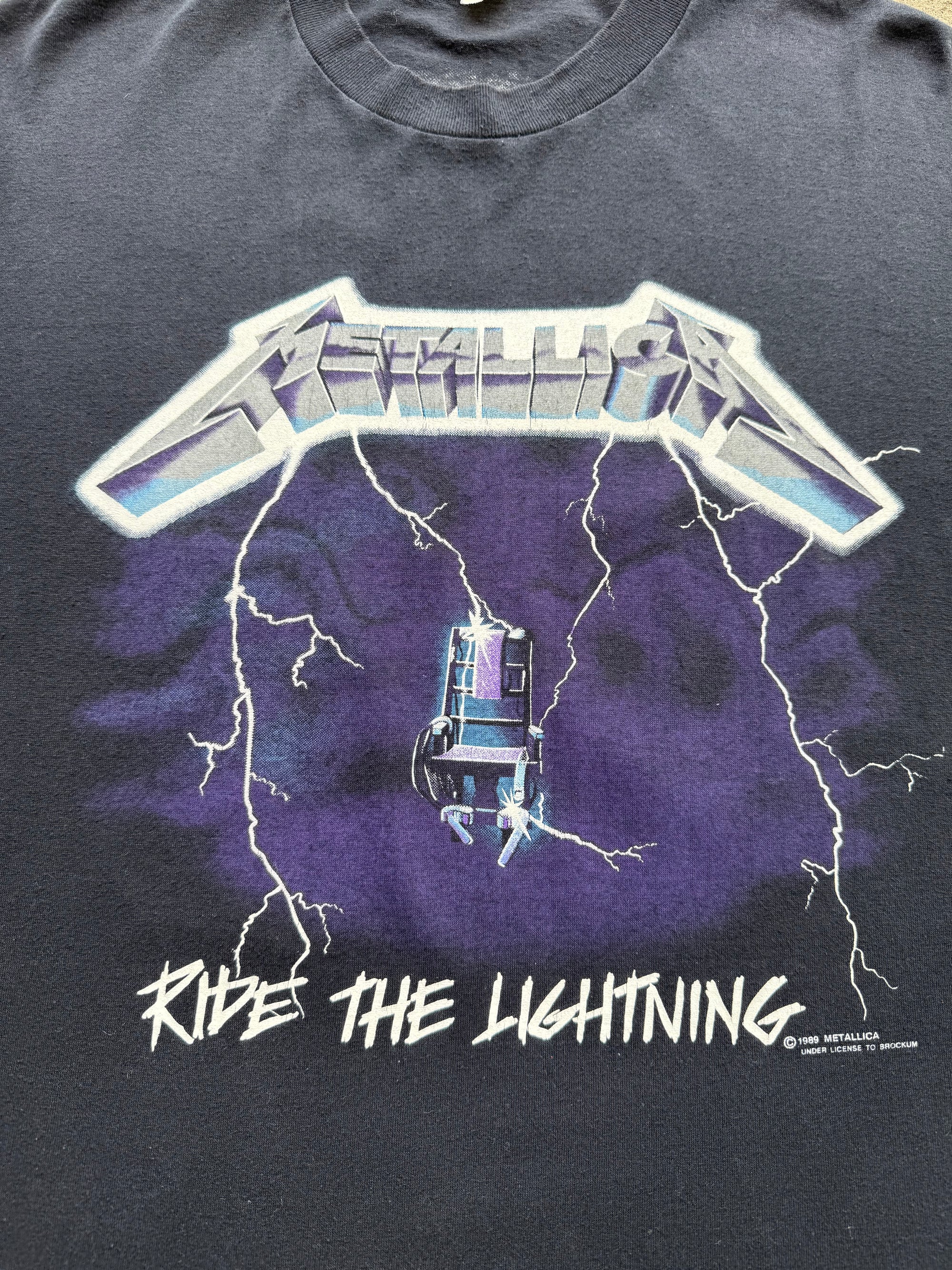 1989 Metallica "Ride The Lightning" Shirt Large