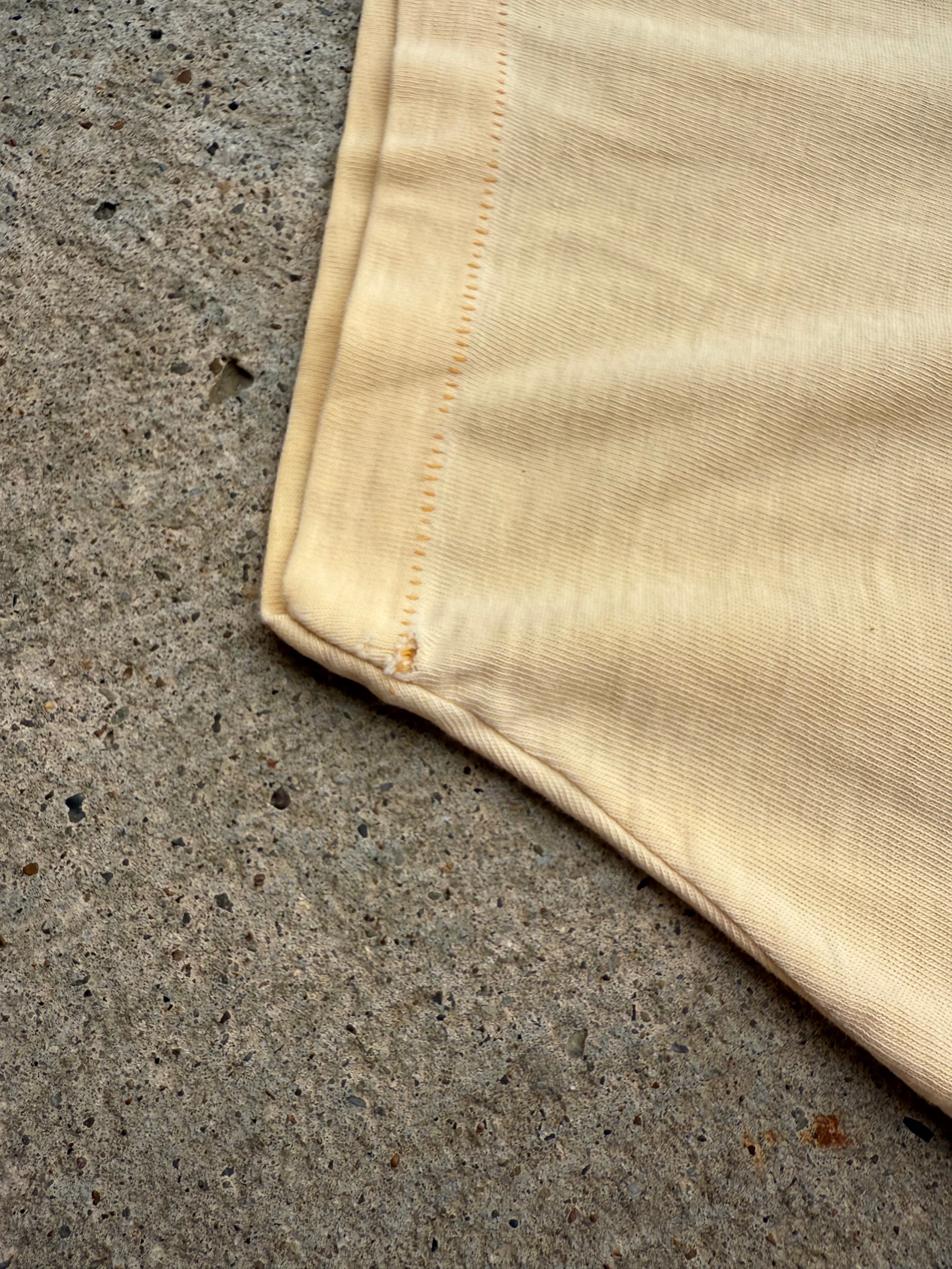1960s 70s Yellow Pocket Shirt