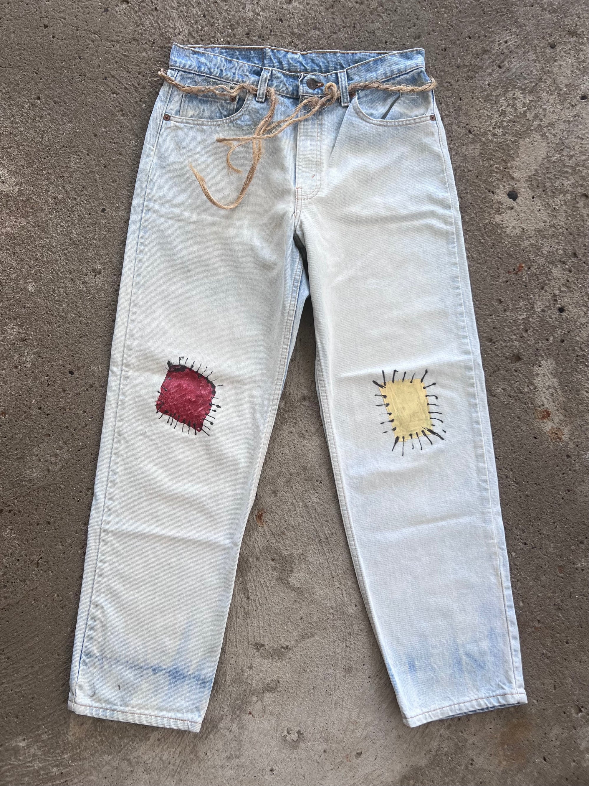 Levi 550 Red Tab Hand Painted