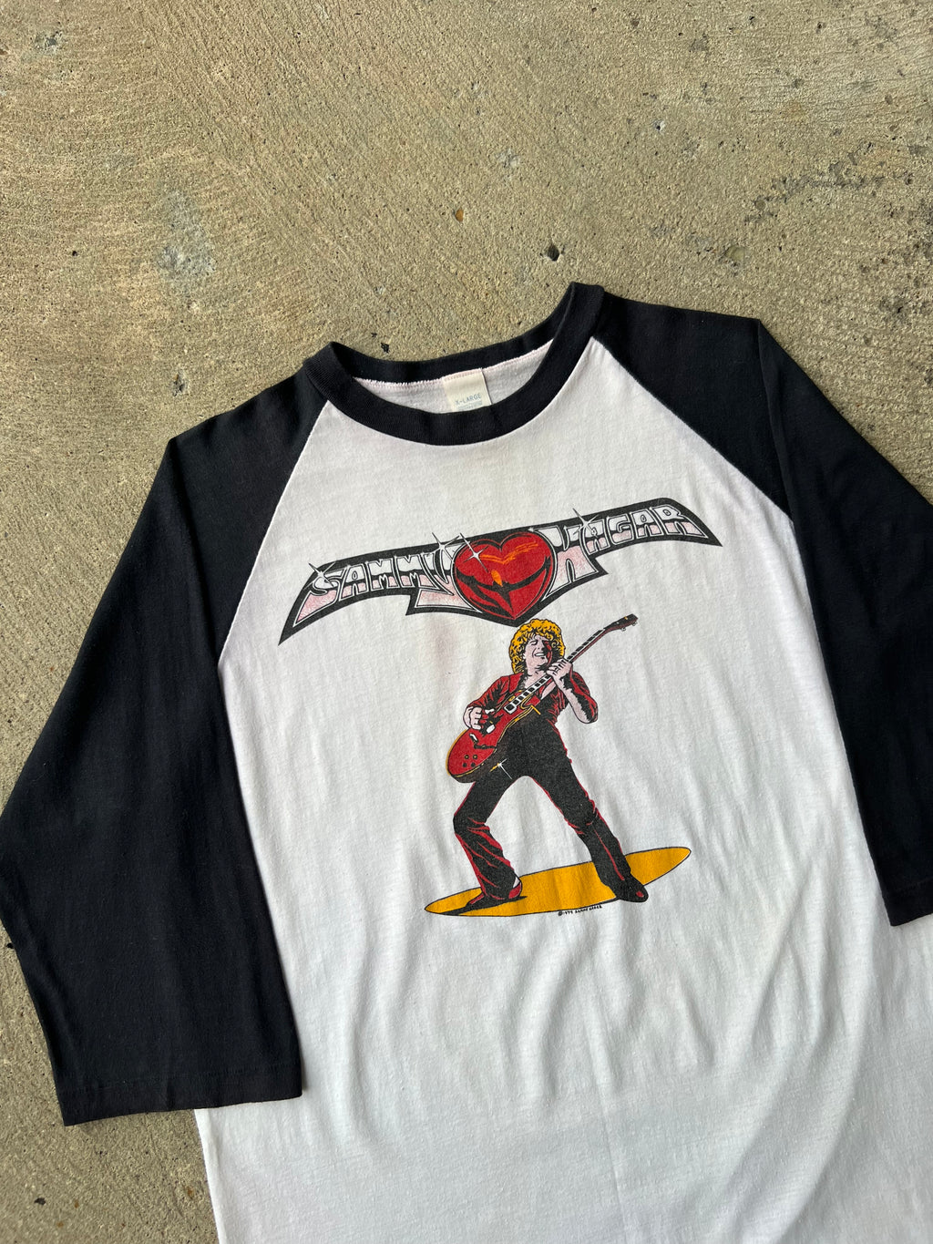 1979 Sammy Hagar Raglan Shirt Large
