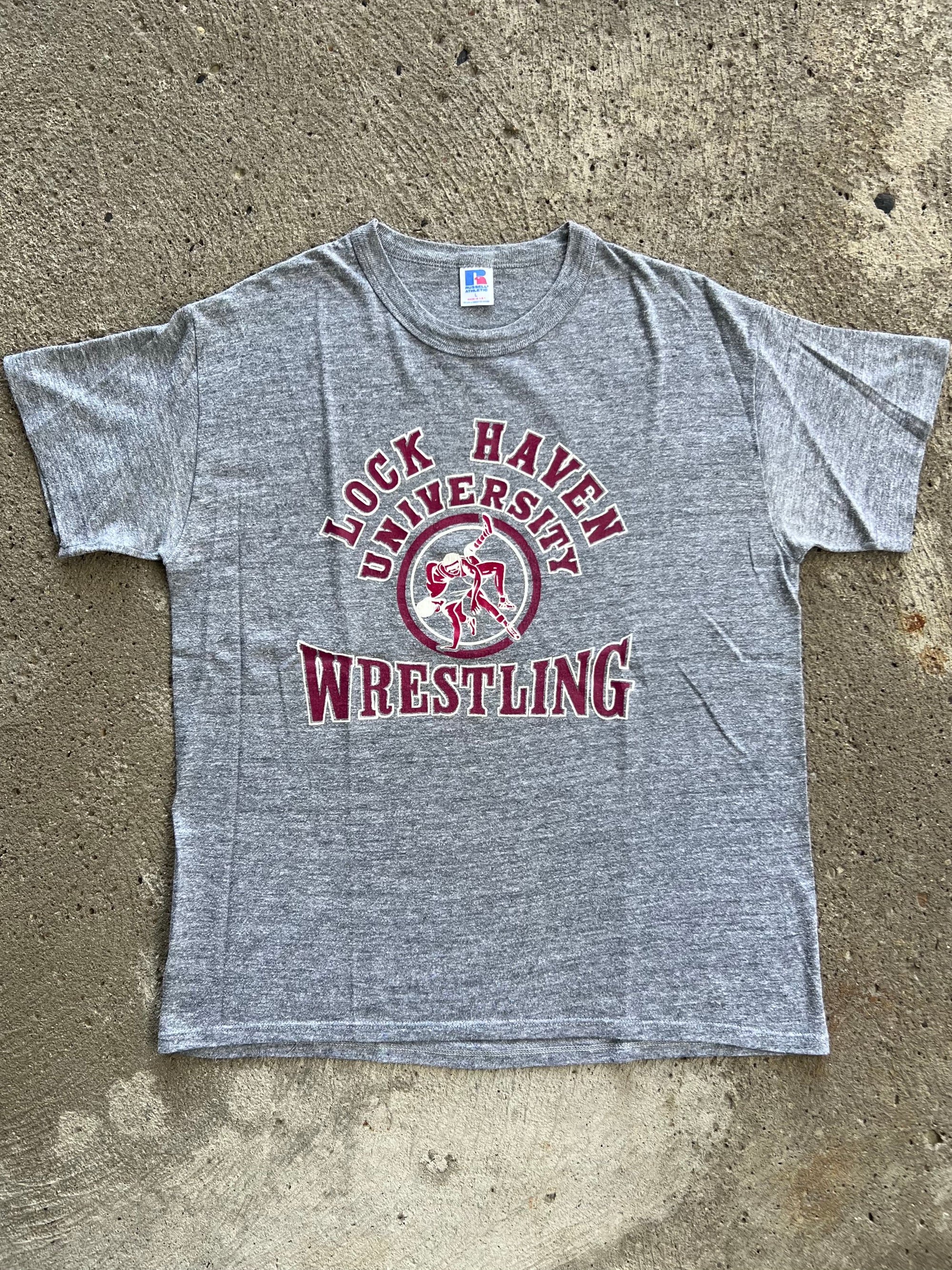 1980s Lock Haven University Tri-Blend Shirt Large
