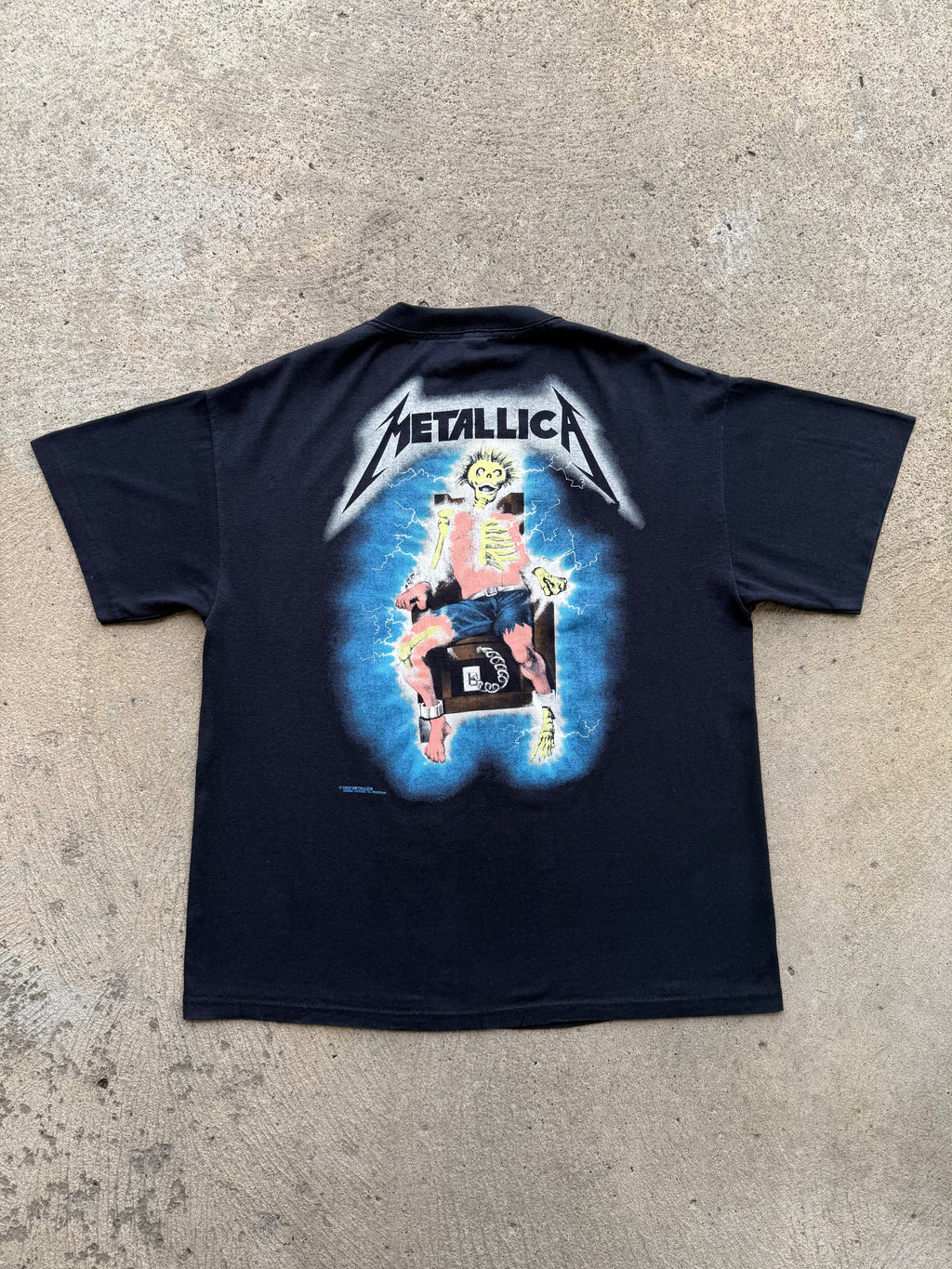 1989 Metallica "Ride The Lightning" Shirt Large
