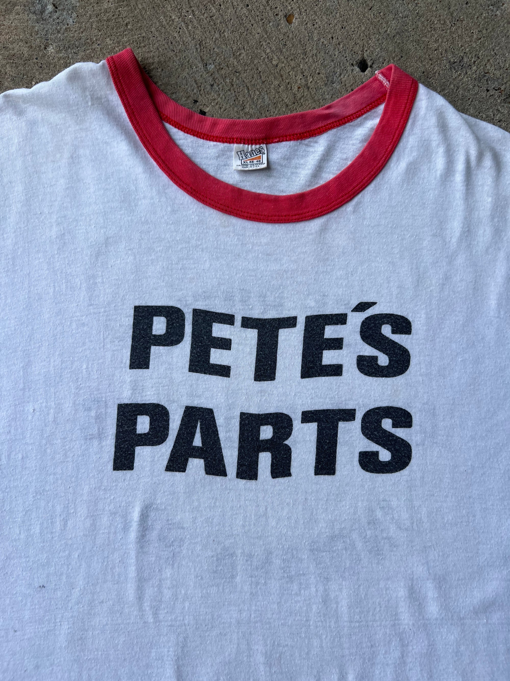 1970s Pete’s Parts Ringer Shirt XL