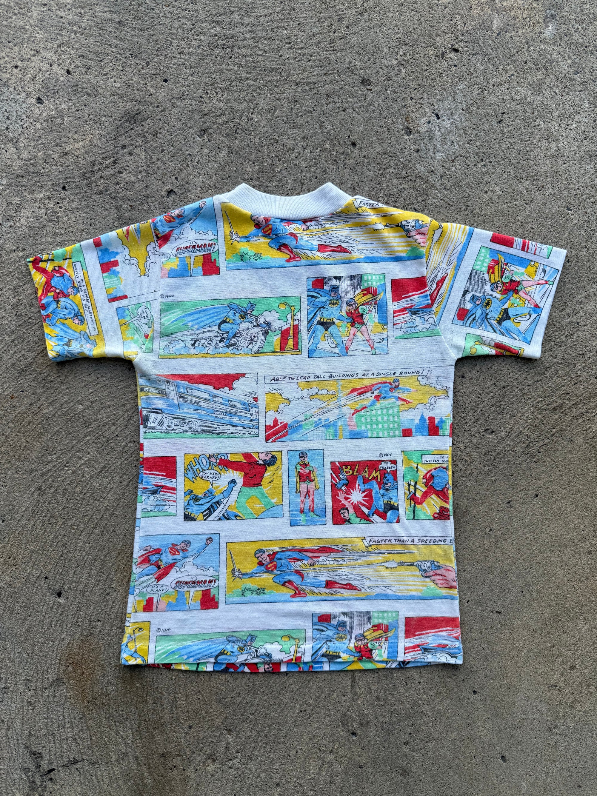 1970s Batman And Robin Comic Strip Shirt Boys 12