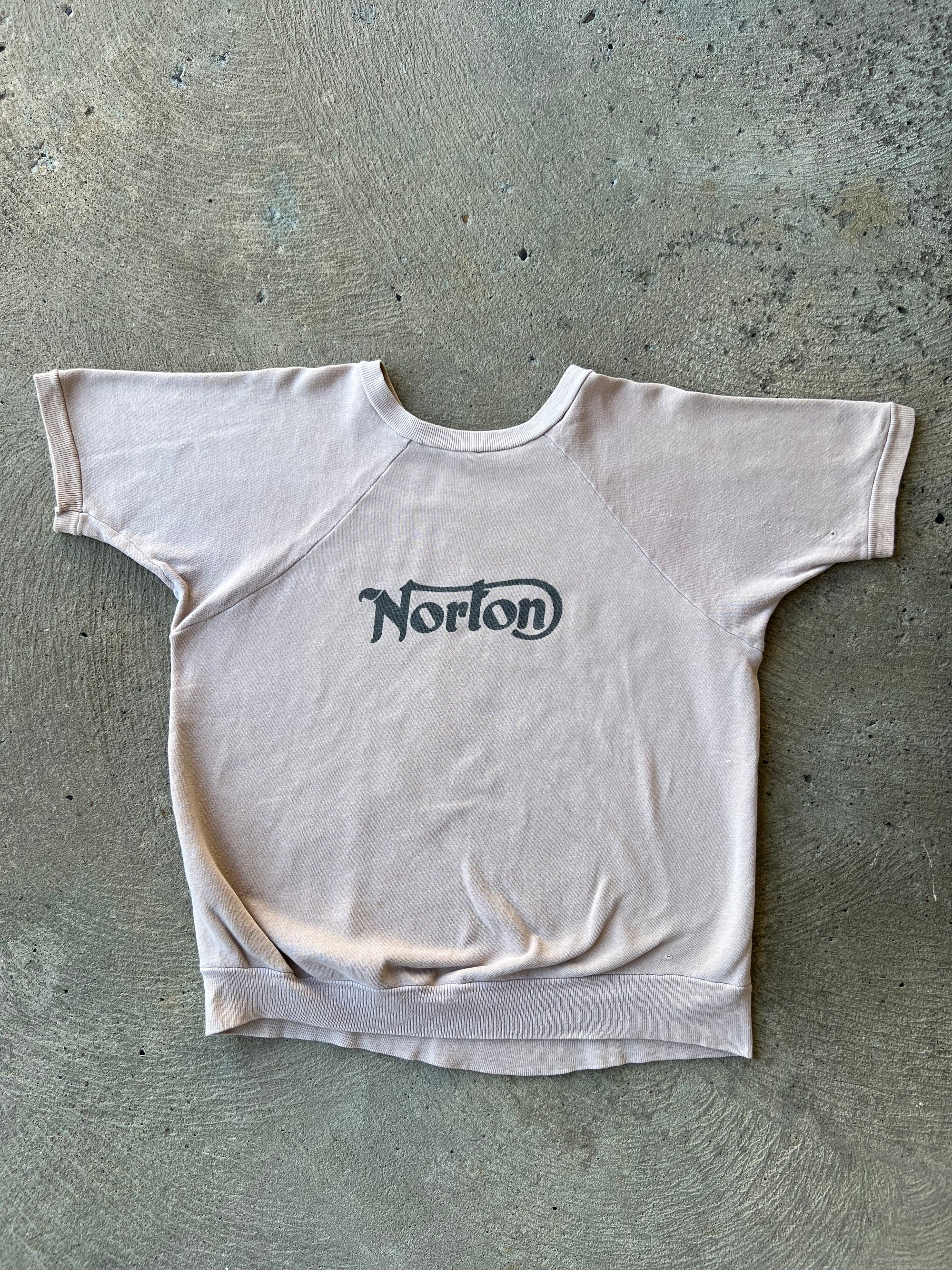 1960s Norton Motorcycles Short Sleeve Sweatshirt XL