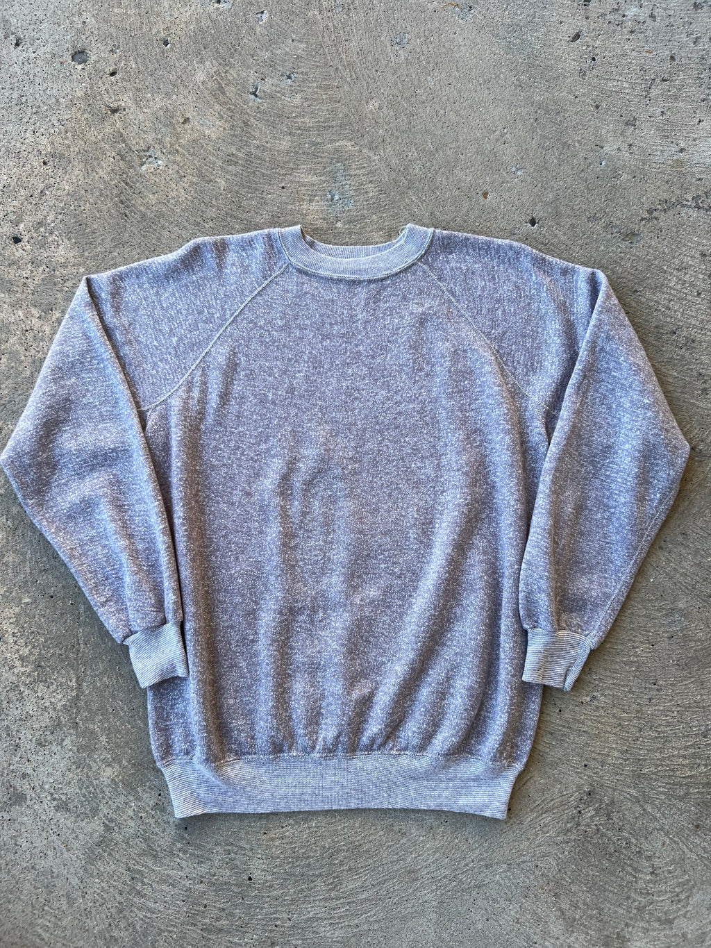 1970s Heather Gray Raglan Sweatshirt TLC Large