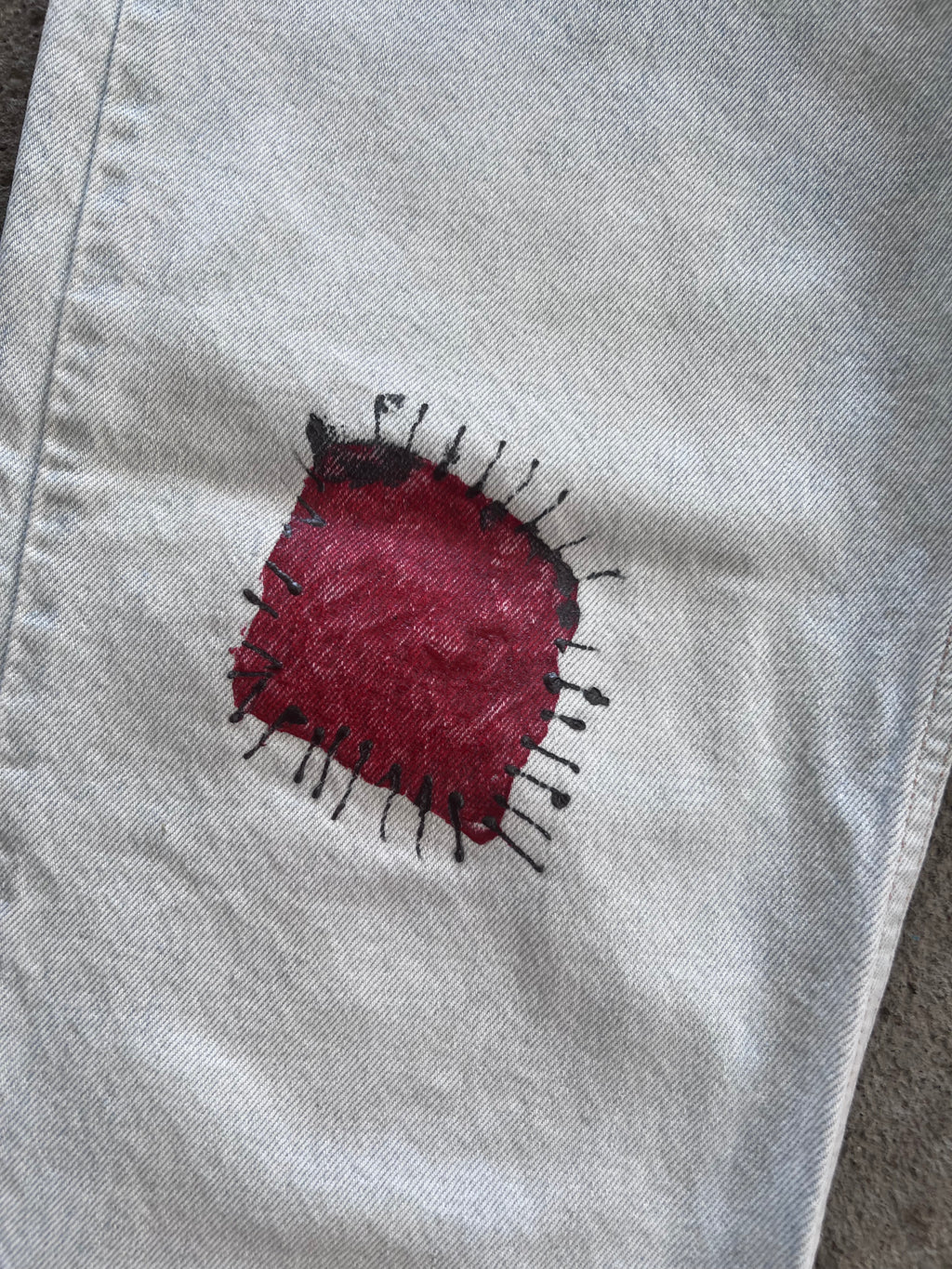 Levi 550 Red Tab Hand Painted