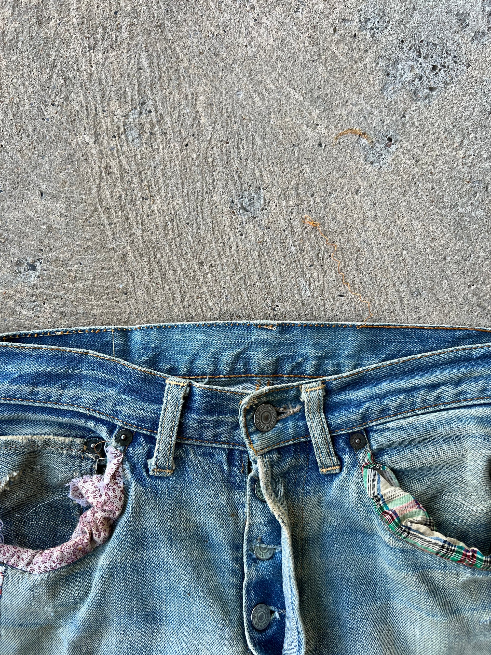 1960s Levi’s Selvedge Patchwork Pants