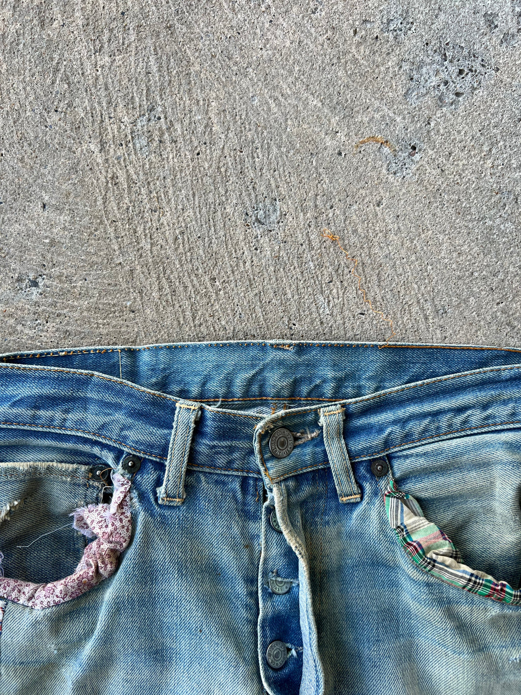 1960s Levi’s Selvedge Patchwork Pants
