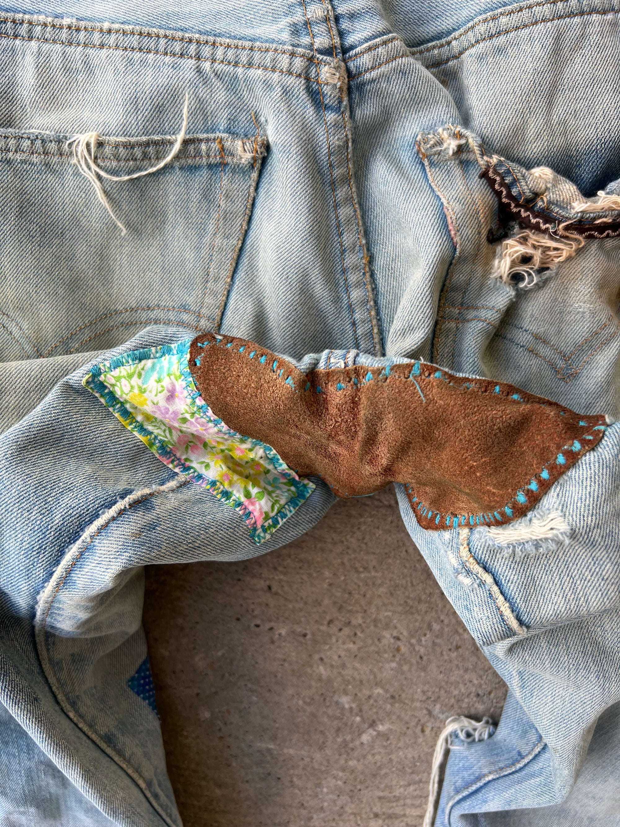1960s Levi’s Selvedge Patchwork Pants