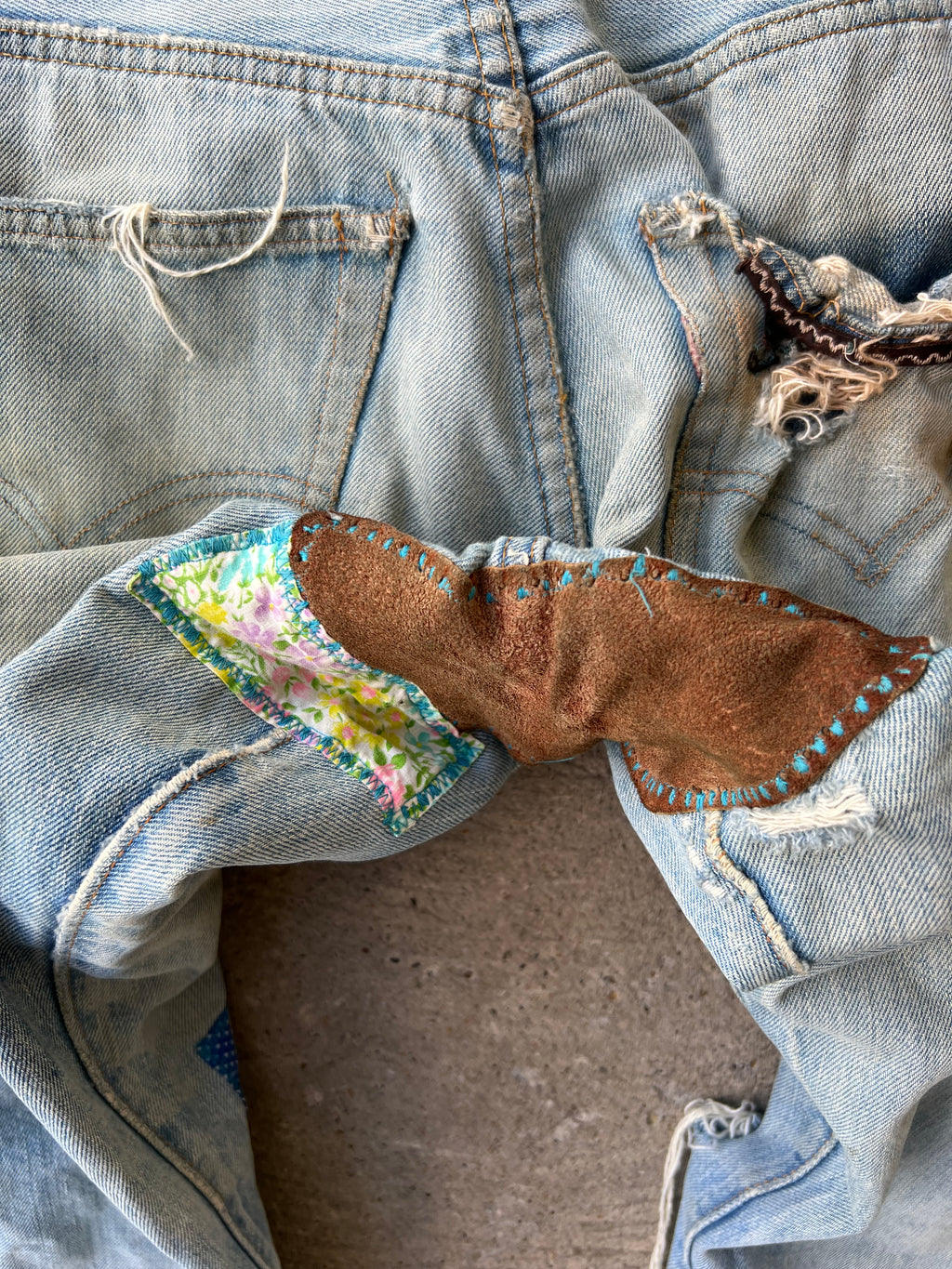 1960s Levi’s Selvedge Patchwork Pants