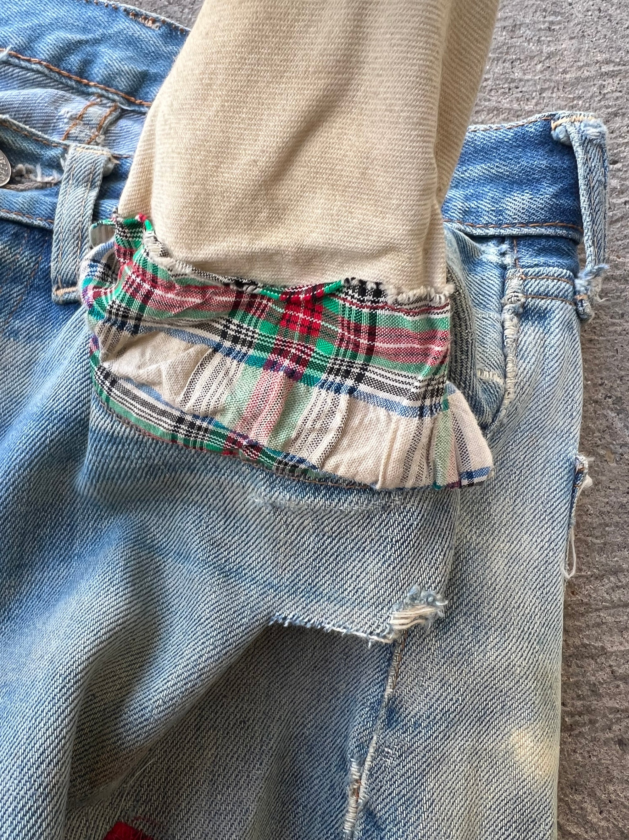 1960s Levi’s Selvedge Patchwork Pants