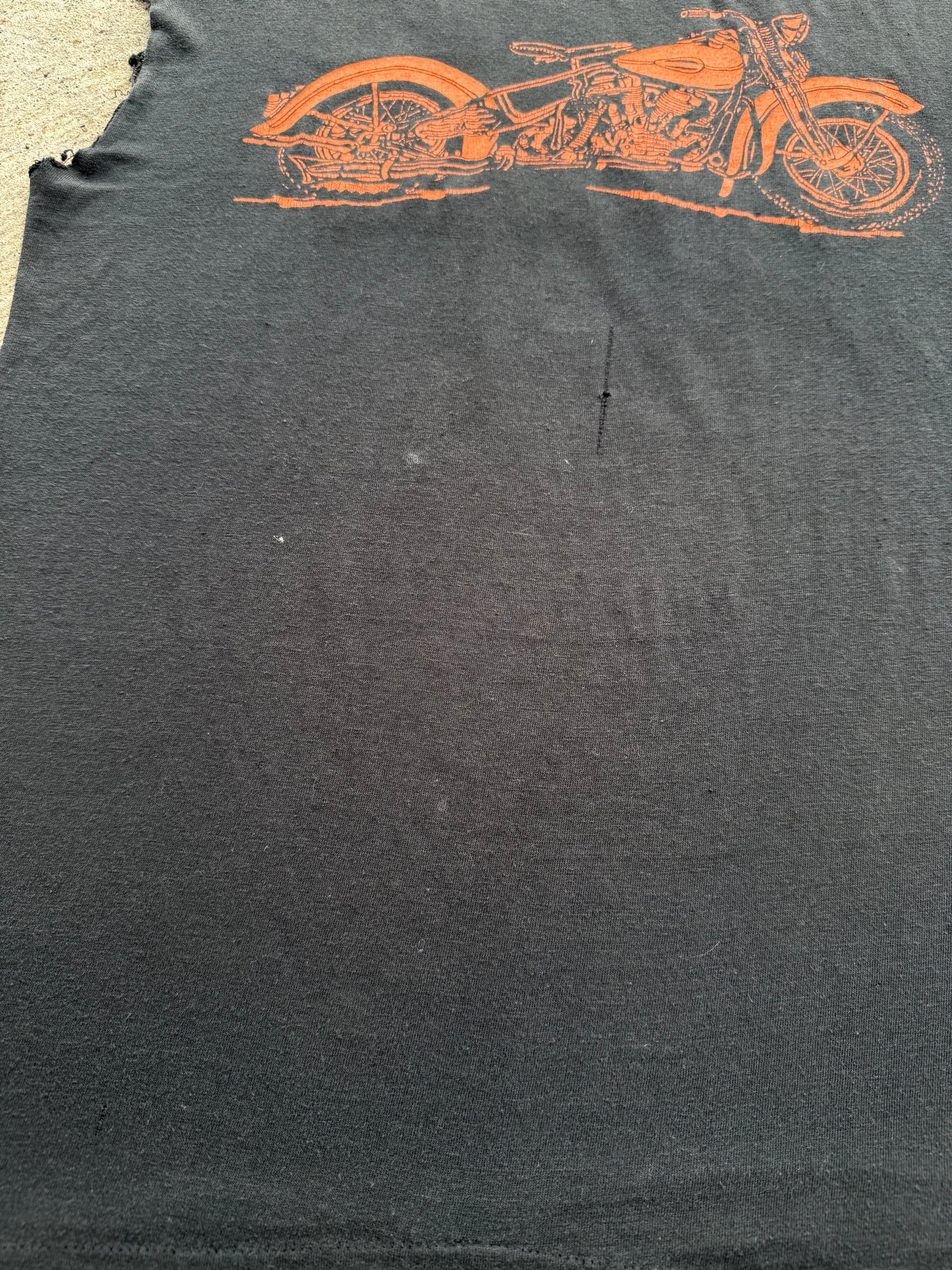 1980s Harley "The Shop" Jeanette Pa Sleeveless Shirt Large
