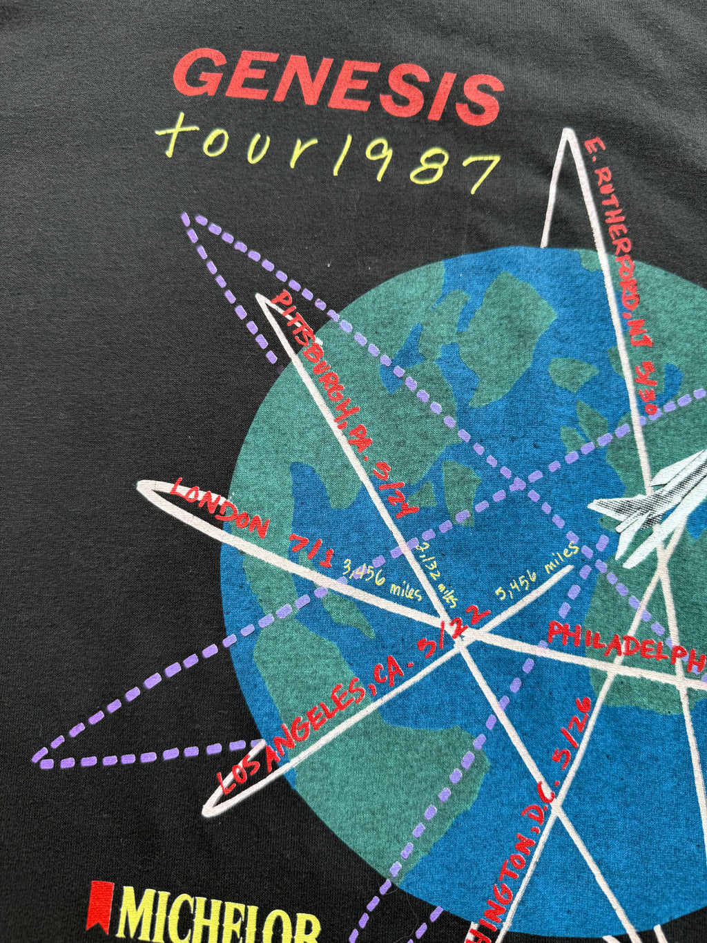 1987 Genesis Phil Collins Tour Shirt Large