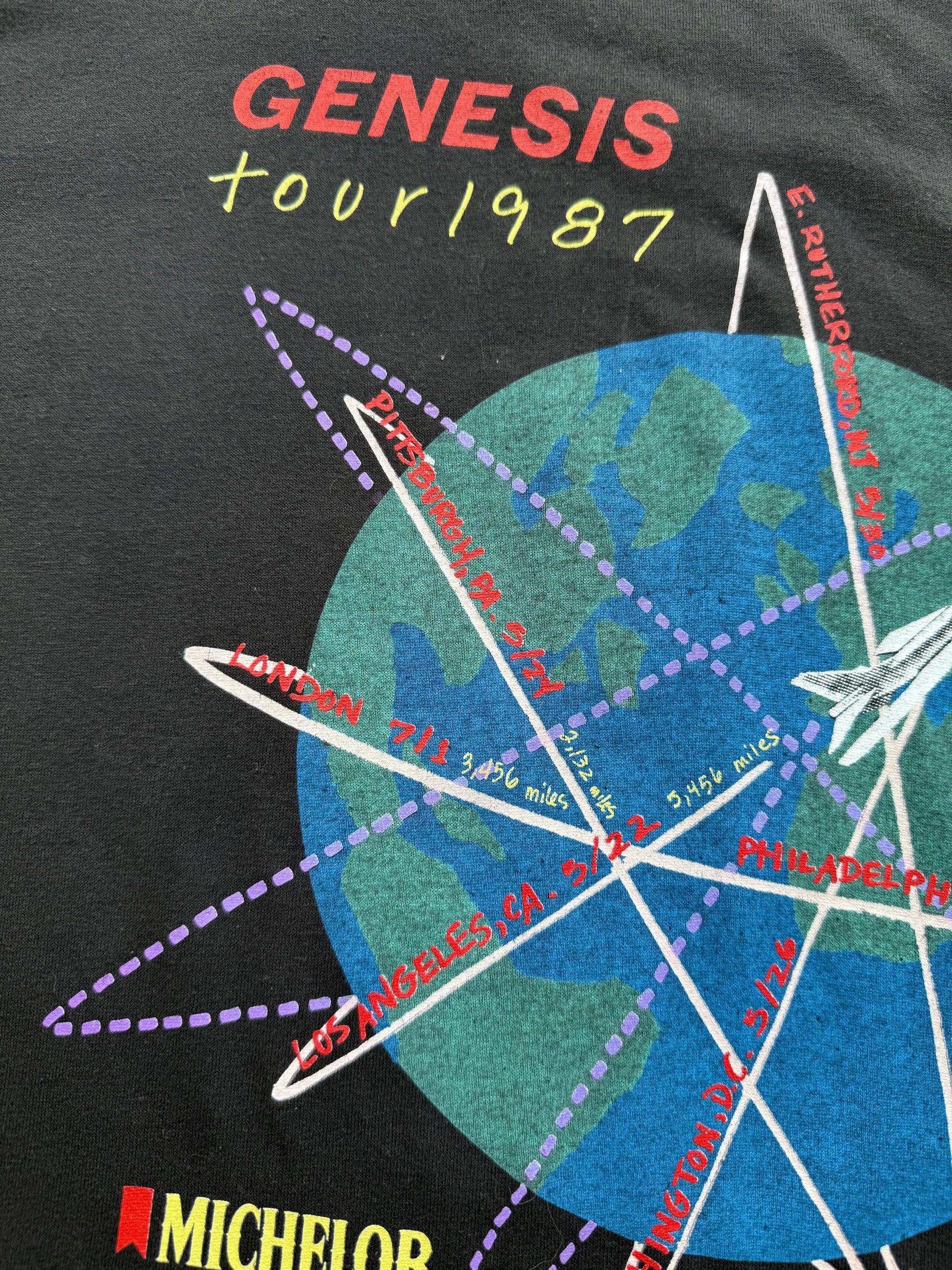 1987 Genesis Phil Collins Tour Shirt Large