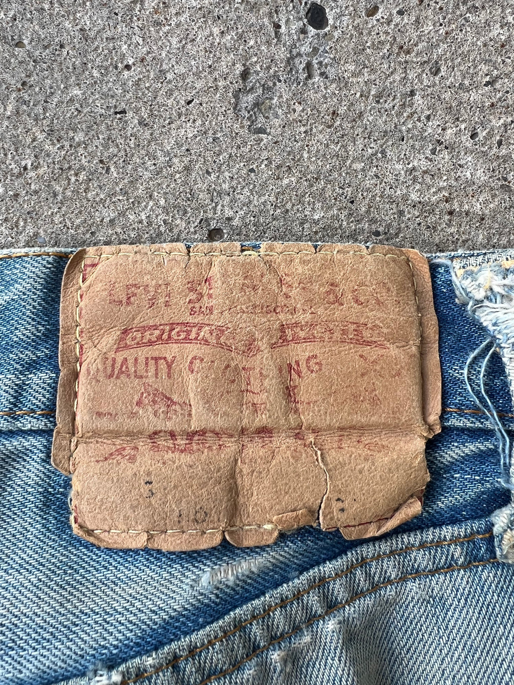 1960s Levi’s Selvedge Patchwork Pants