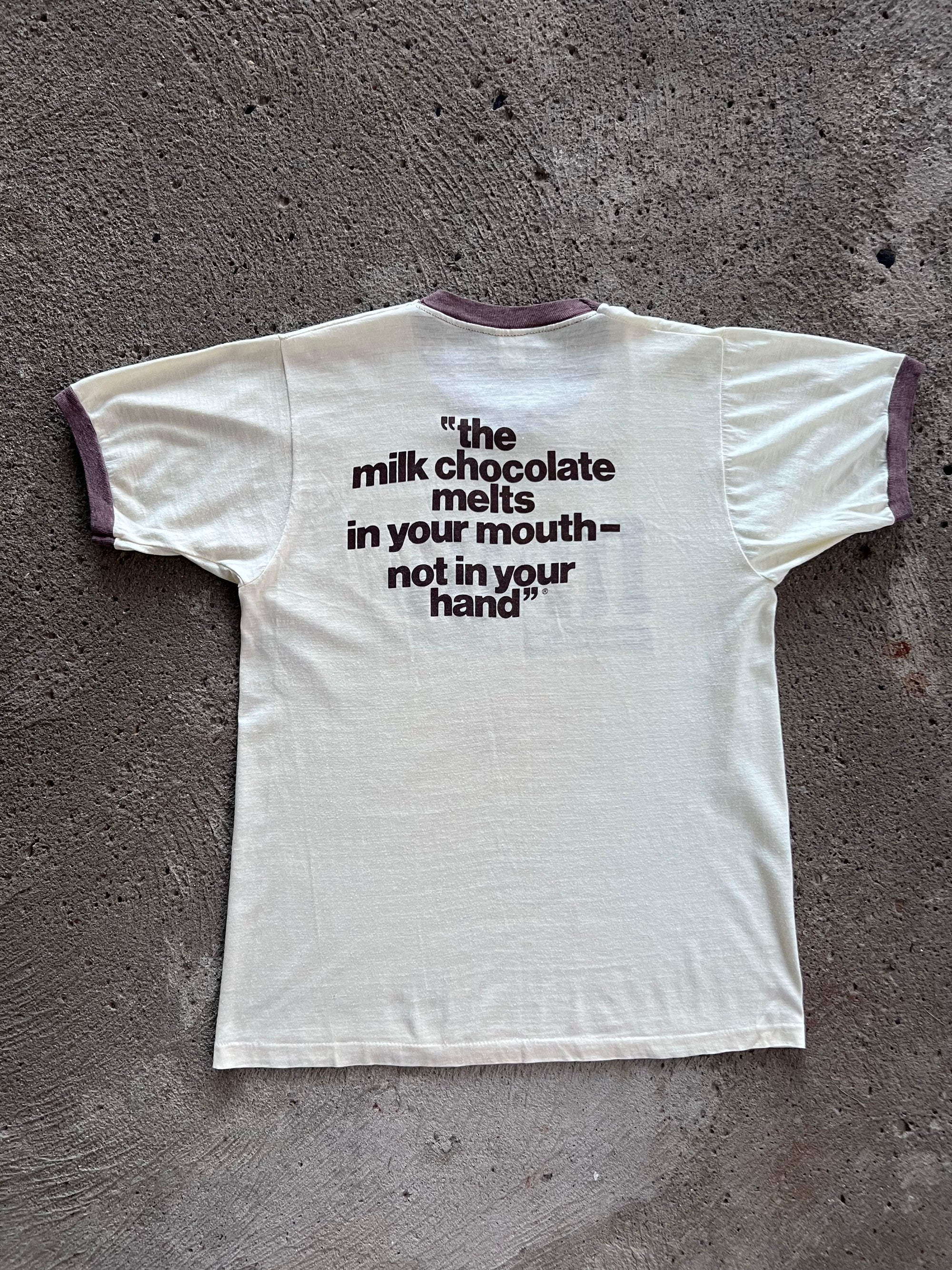 1970s M&M Ringer Shirt Large