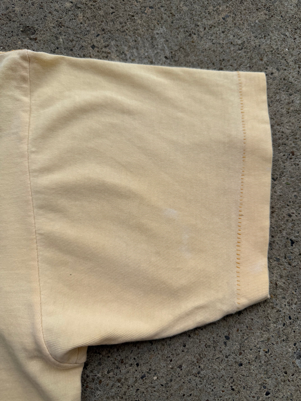 1960s 70s Yellow Pocket Shirt