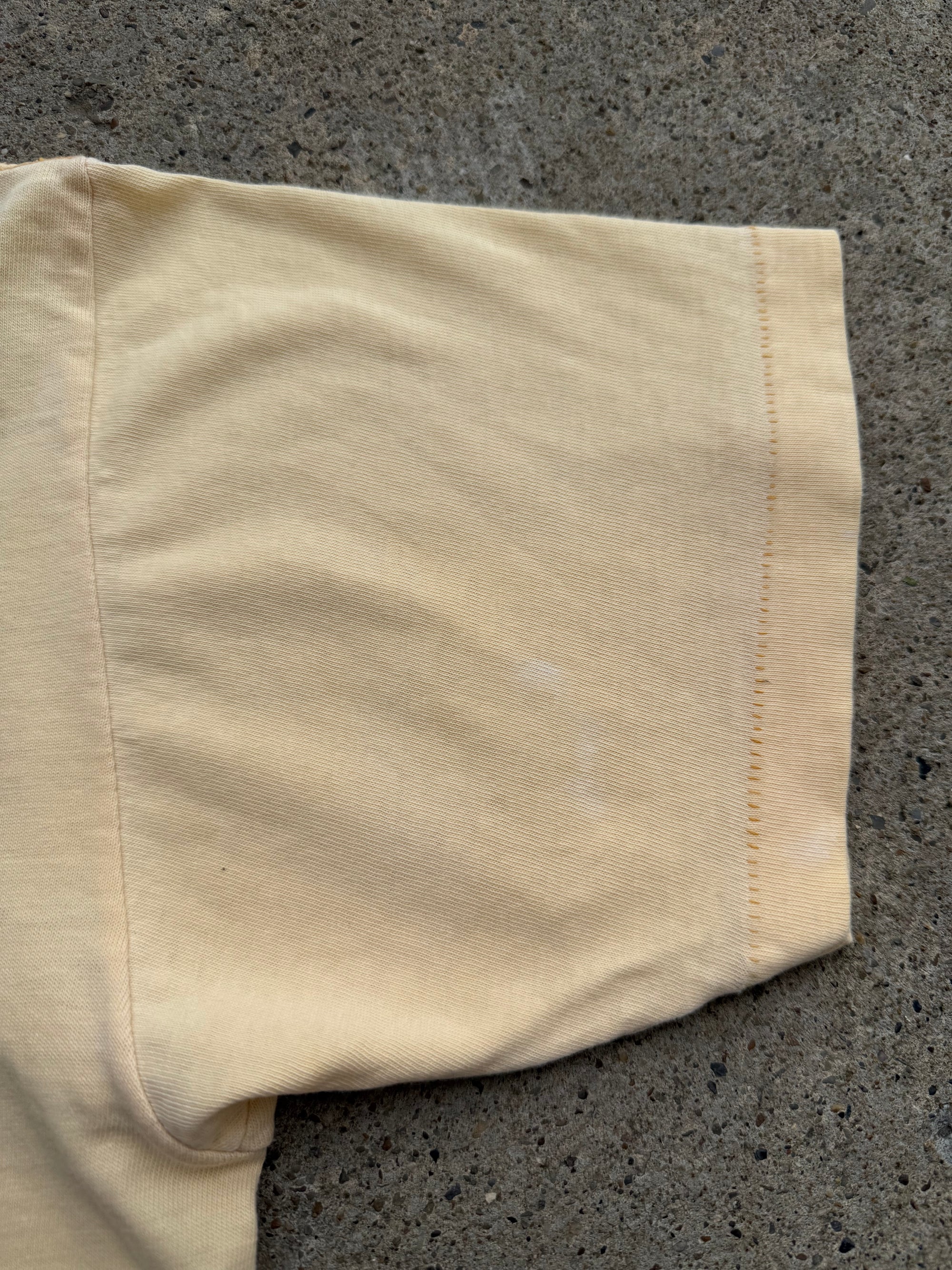 1960s 70s Yellow Pocket Shirt