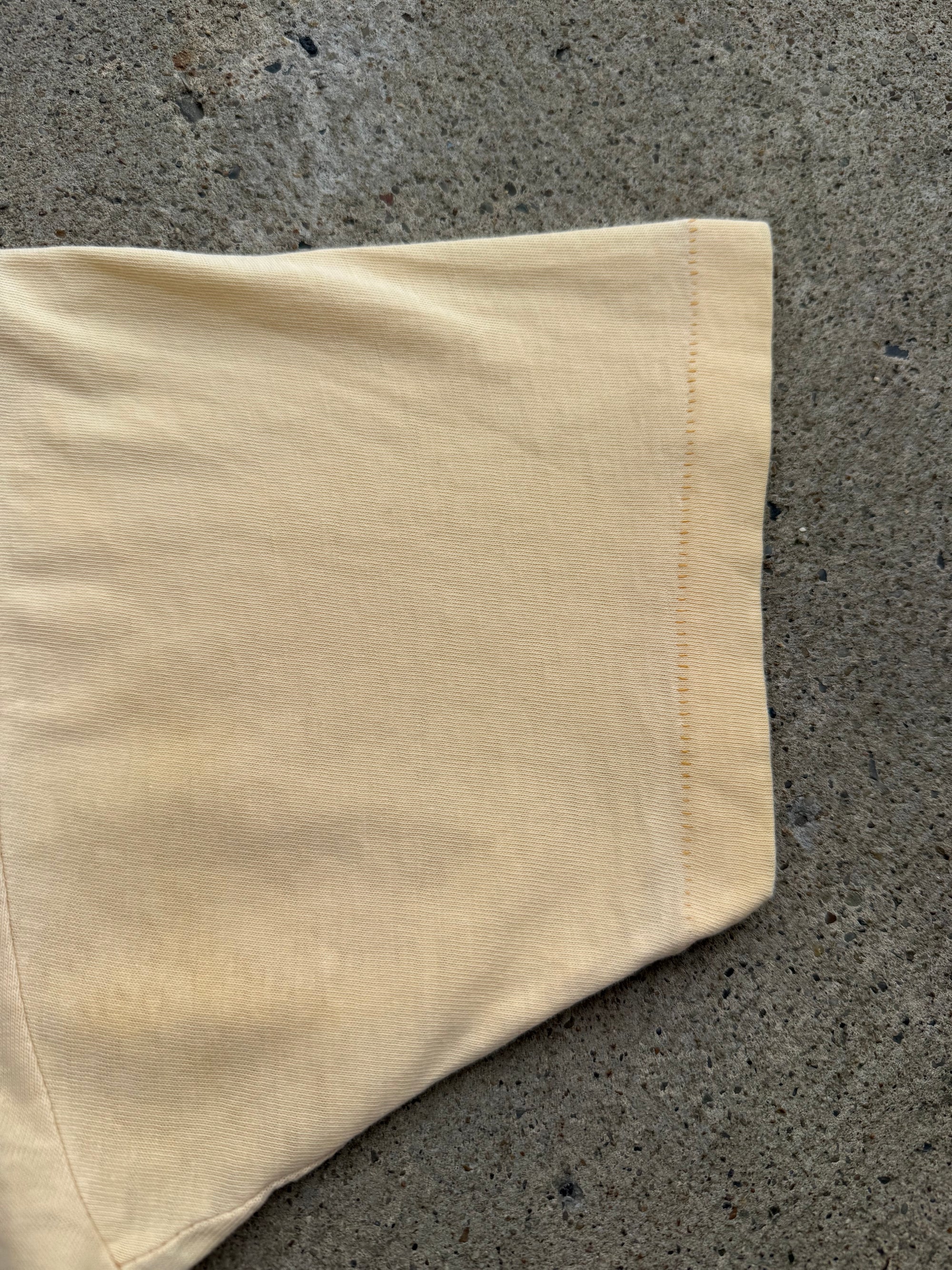 1960s 70s Yellow Pocket Shirt