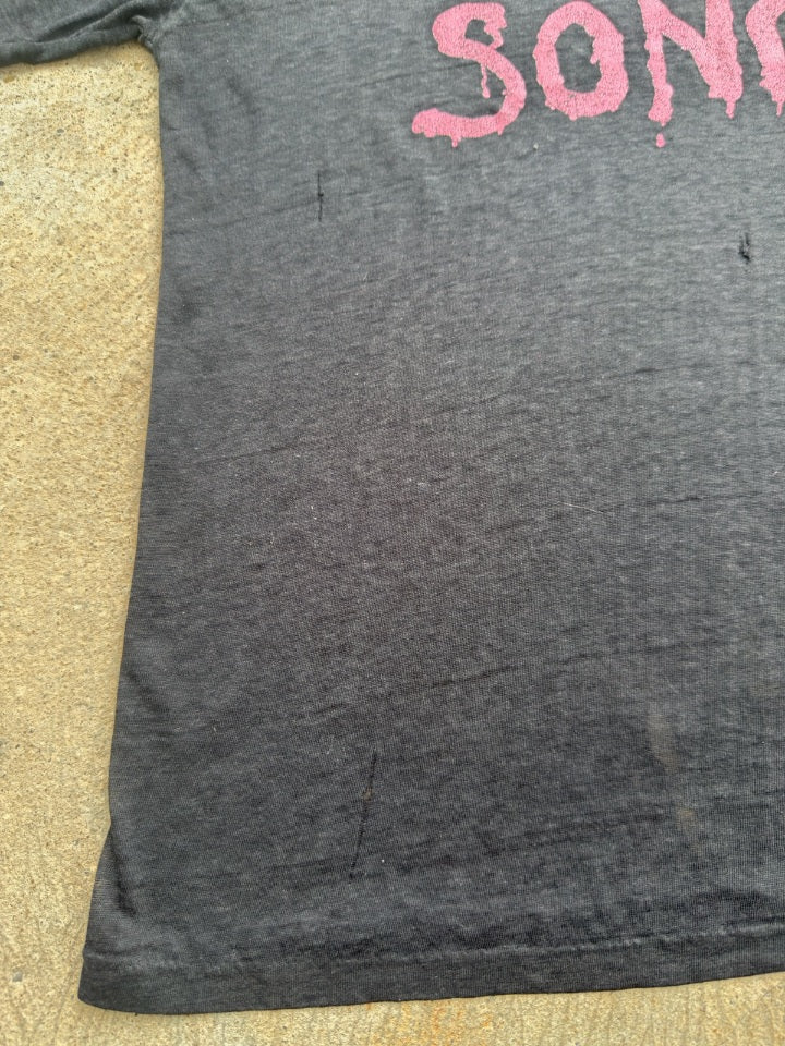 1980s Cinderella "Night Songs" Black Paper Thin Shirt