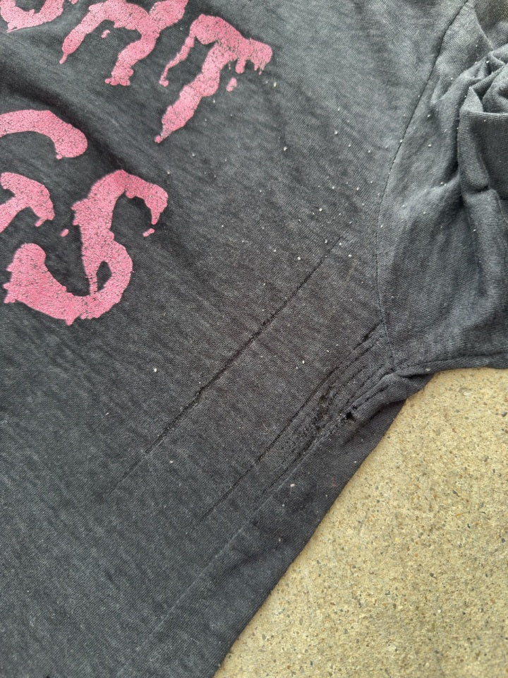 1980s Cinderella "Night Songs" Black Paper Thin Shirt