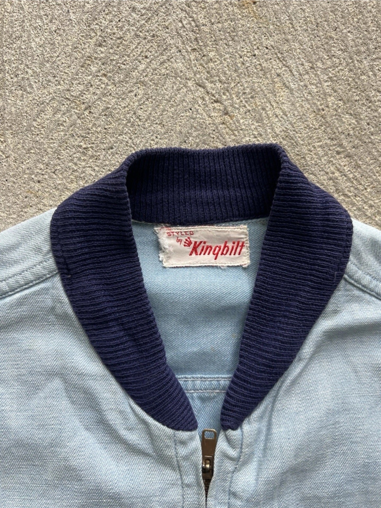 1950s Kingbilt Chambray Jacket Medium Large
