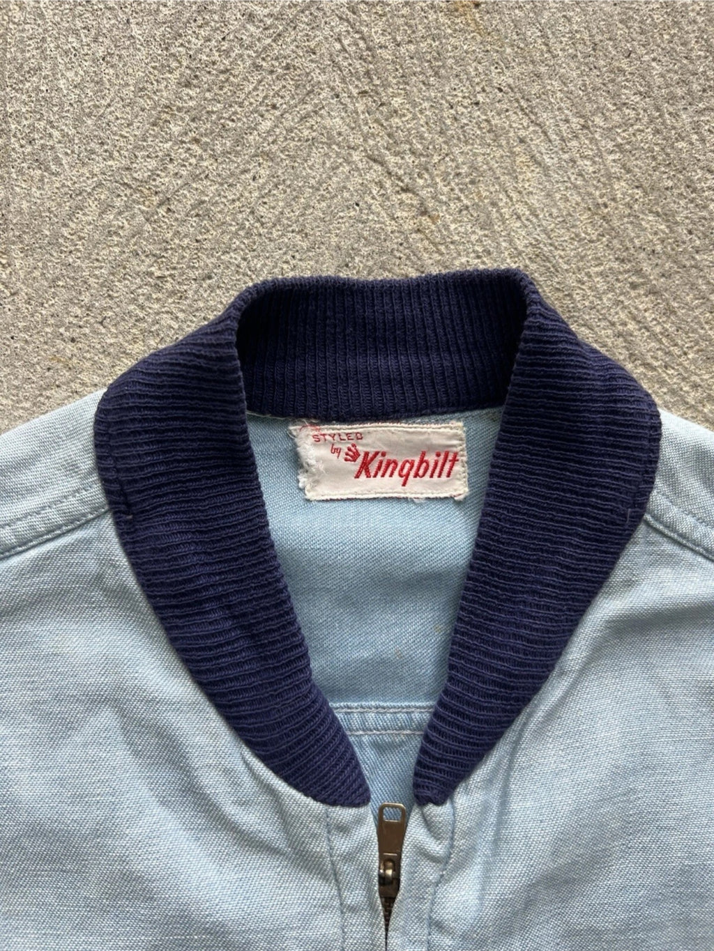 1950s Kingbilt Chambray Jacket Medium Large