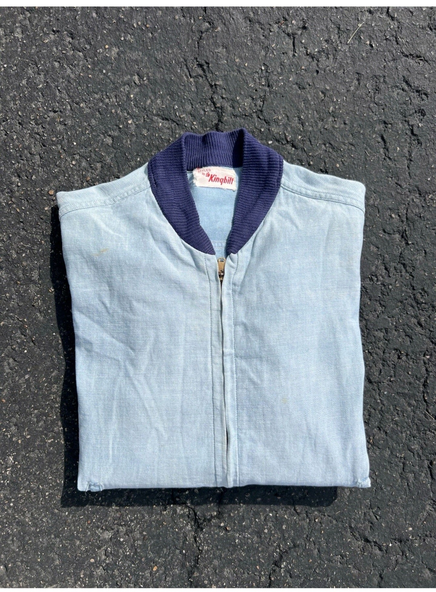 1950s Kingbilt Chambray Jacket Medium Large