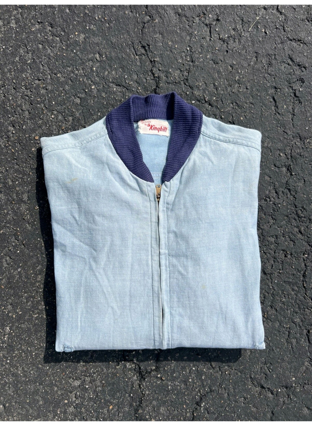 1950s Kingbilt Chambray Jacket Medium Large