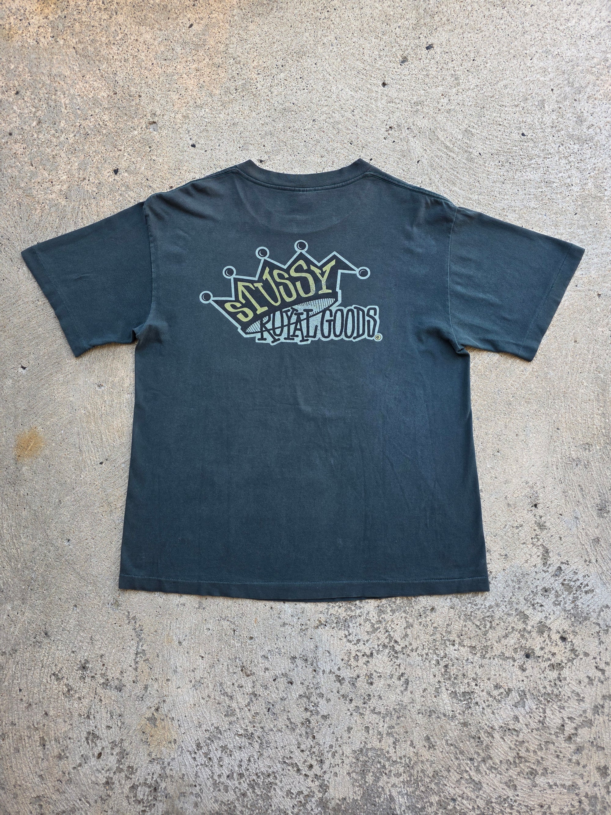 1990s Stussy Royal Goods Shirt Large Green