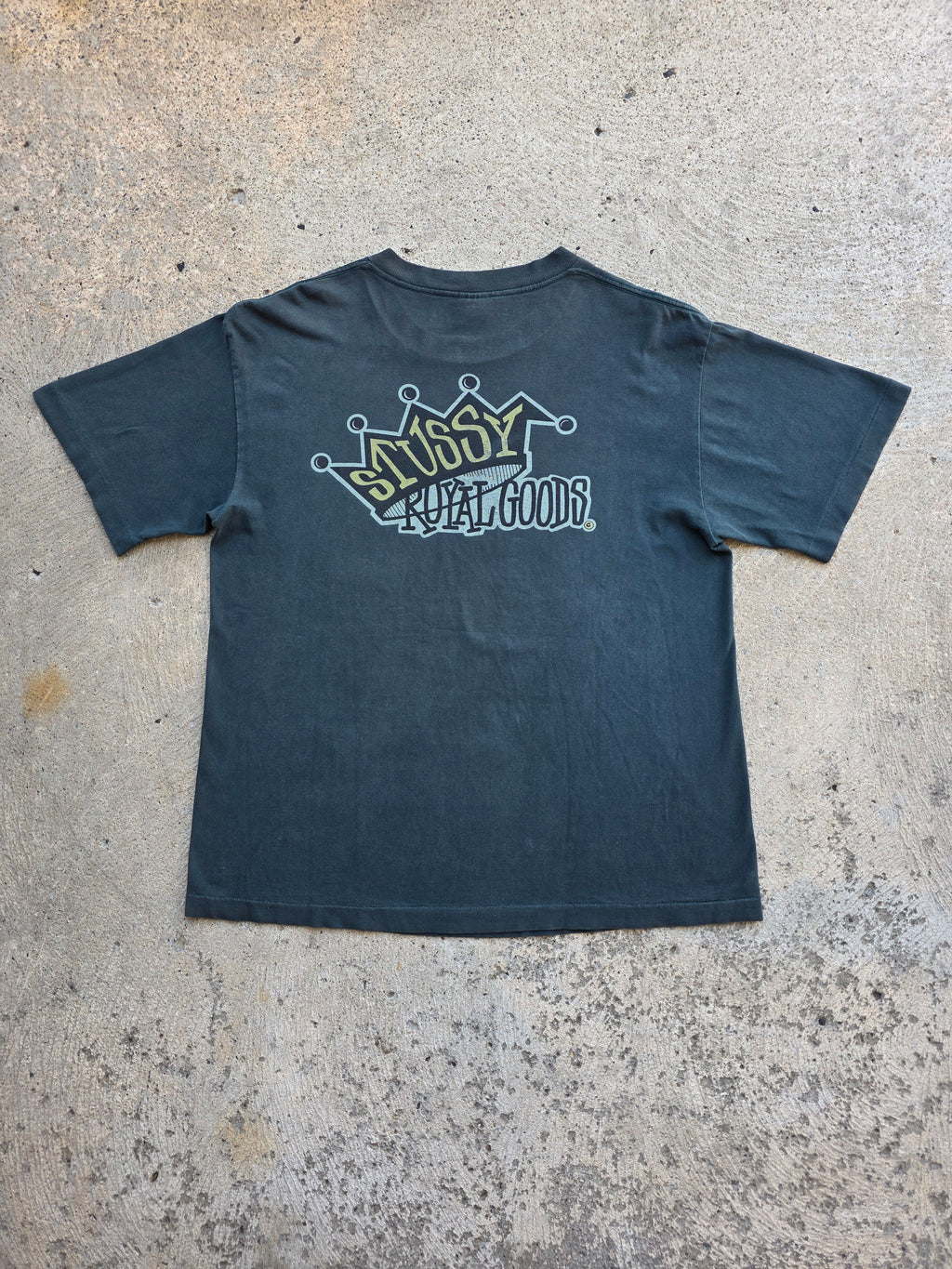 1990s Stussy Royal Goods Shirt Large Green