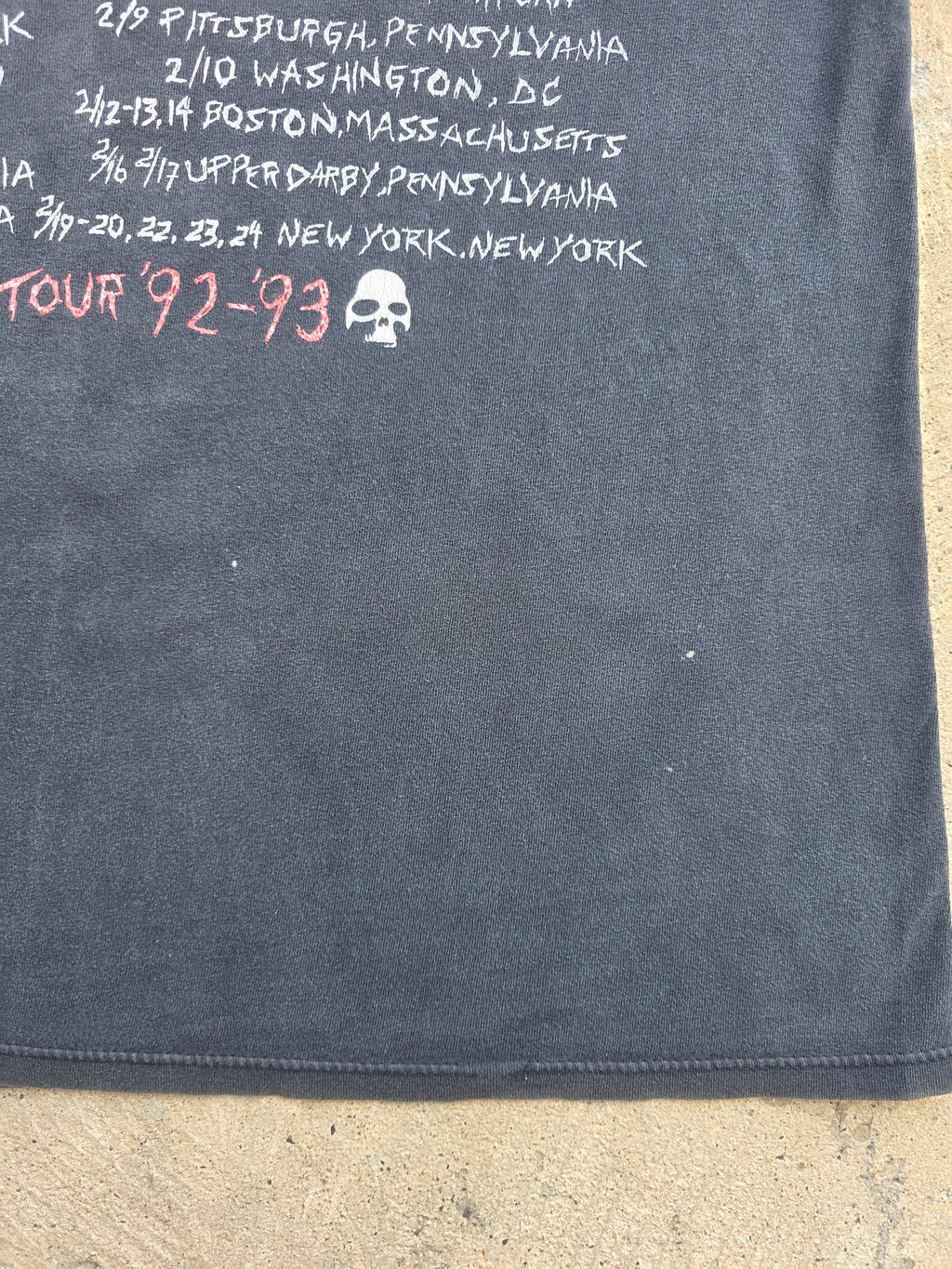 1992 1993 Keith Richards "The X Pensive Winos" Tour Shirt XL