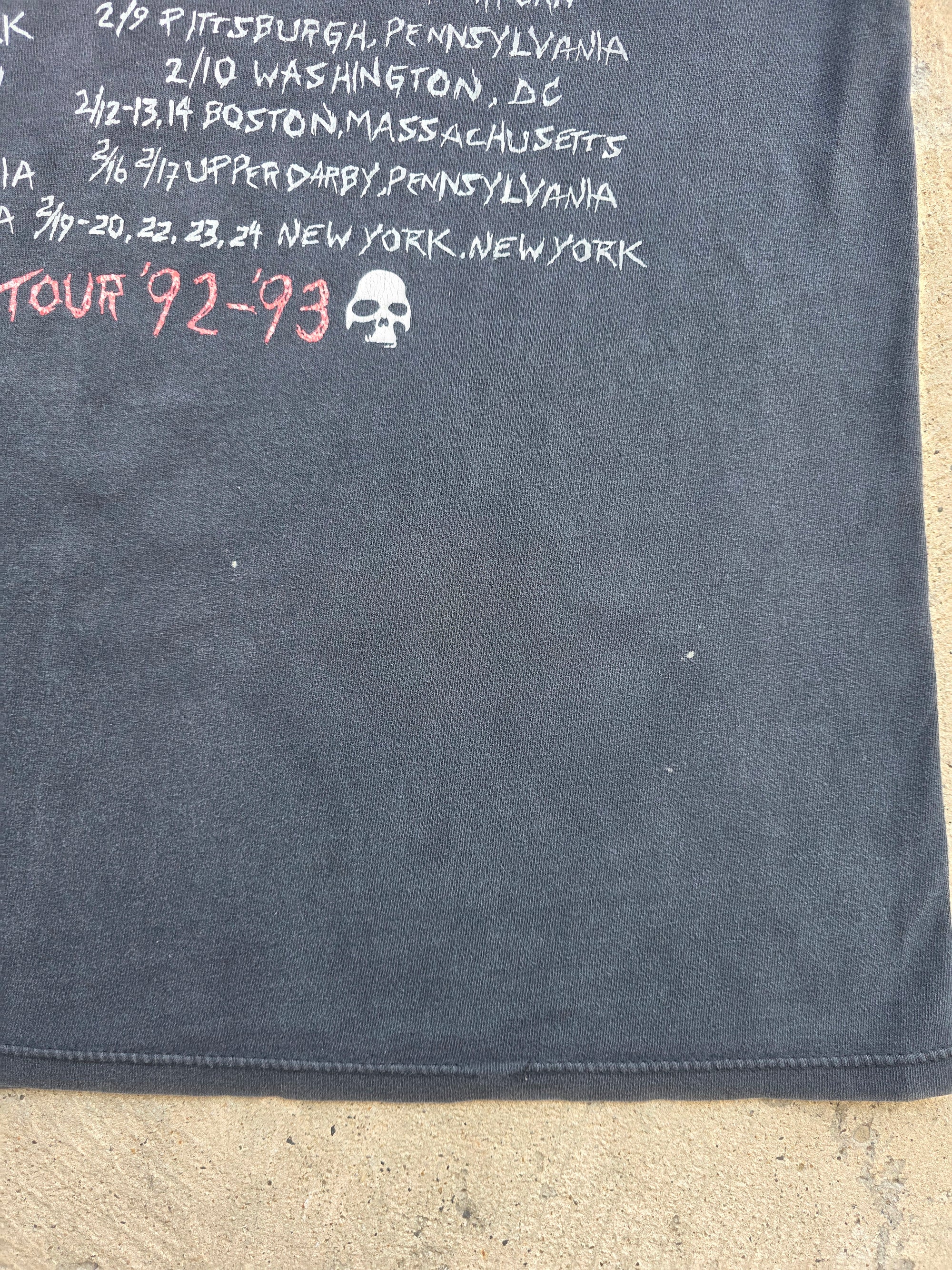 1992 1993 Keith Richards "The X Pensive Winos" Tour Shirt XL