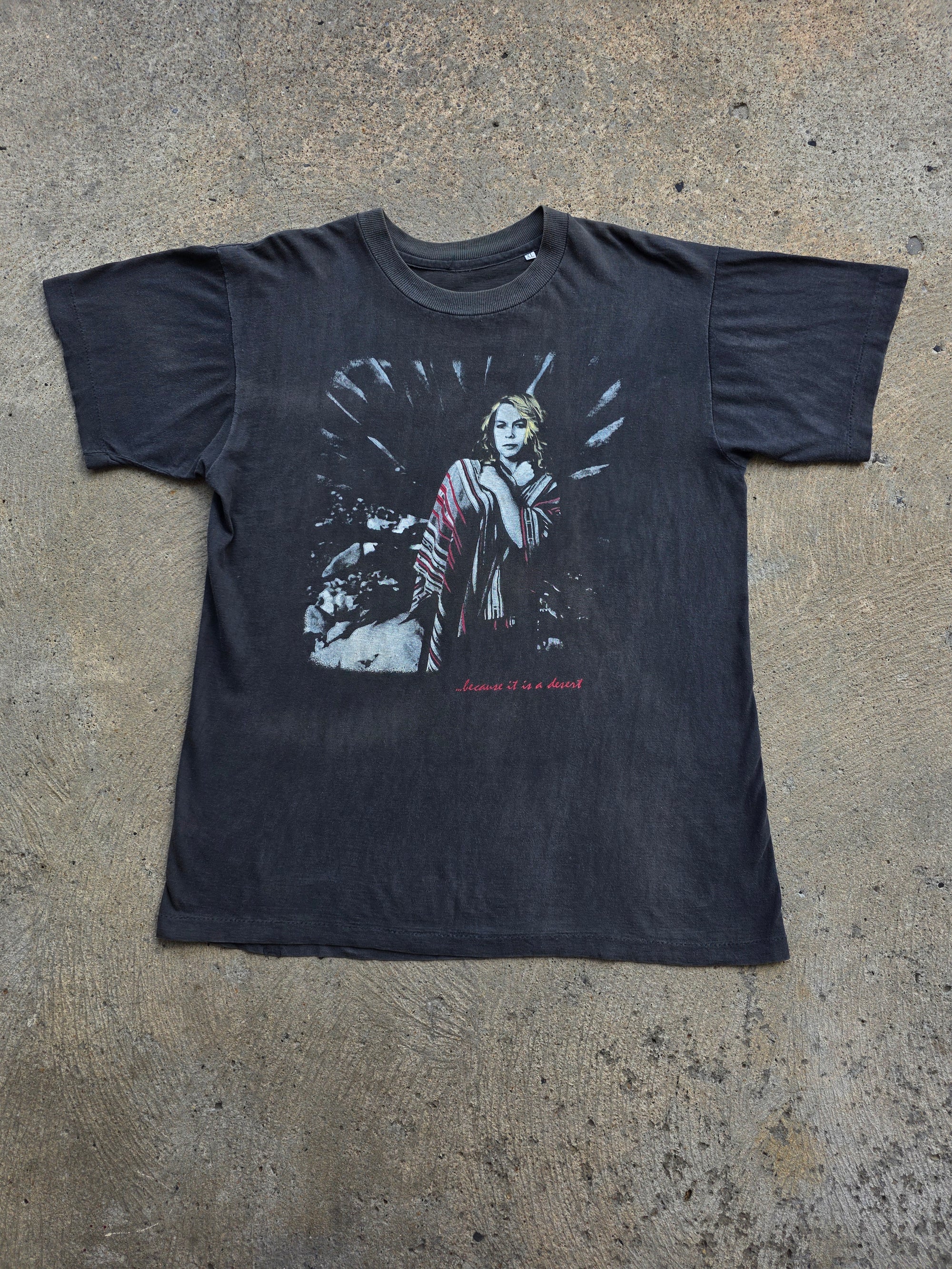 1990 Rickie Lee Jones "Because it is a desert" Shirt XL