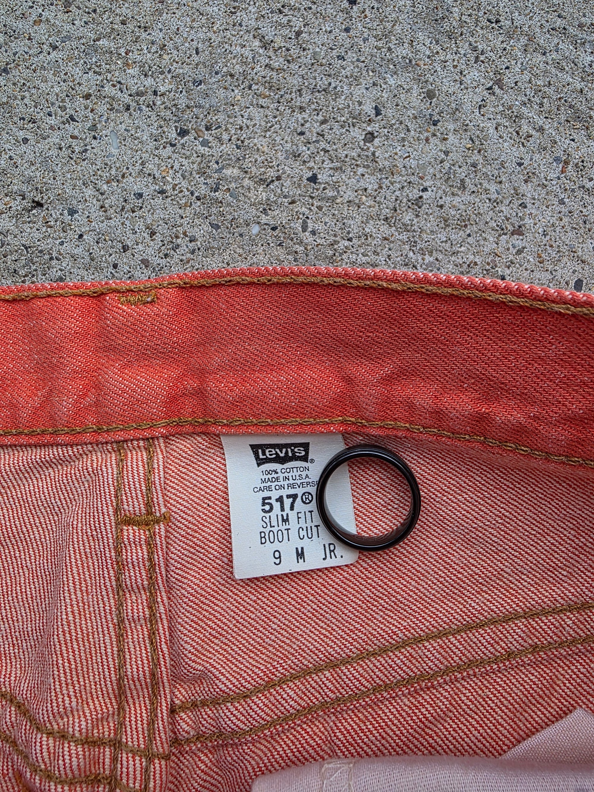 2000 Levis 517 Boot Cut Slim Fit Size 9 Sample