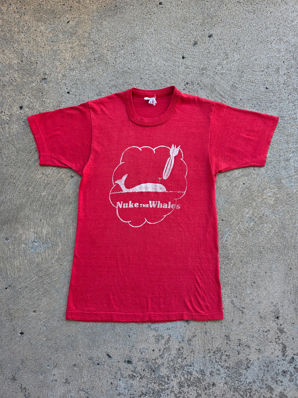 1970s "Nuke The Whales" Shirt Medium