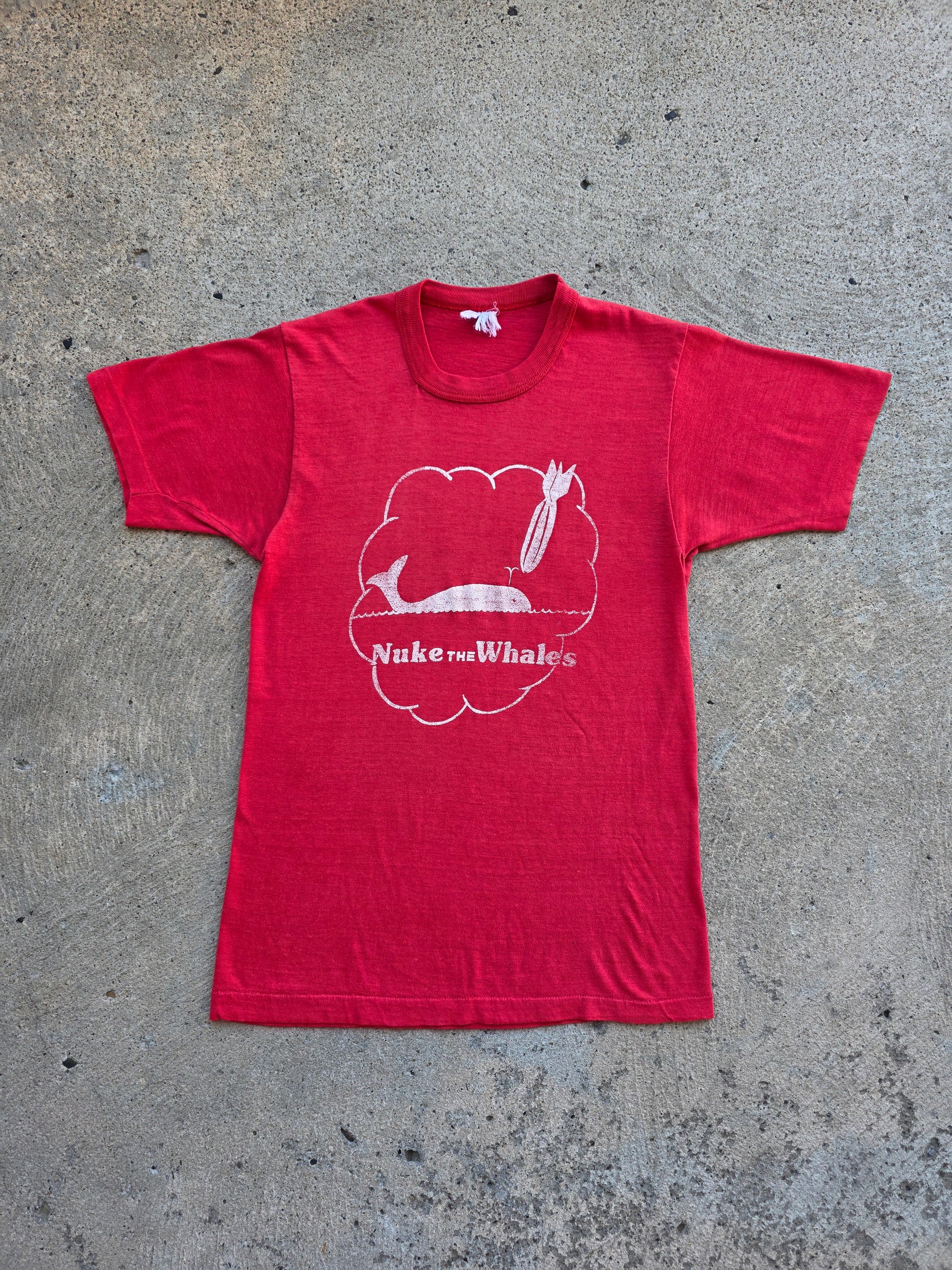 1970s "Nuke The Whales" Shirt Medium